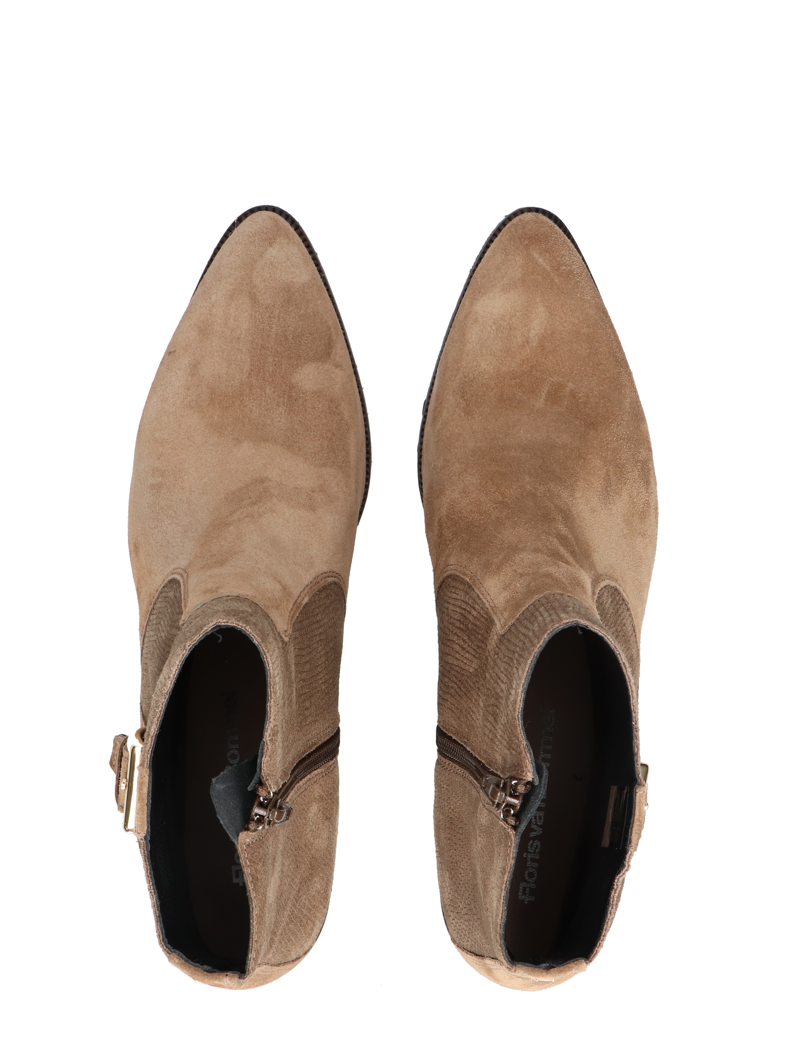 Floris van Bommel - Evi SFW-50065 34-01 Taupe G-Wijdte - Dames - Boots - Enkellaarsjes - 49296_77_7