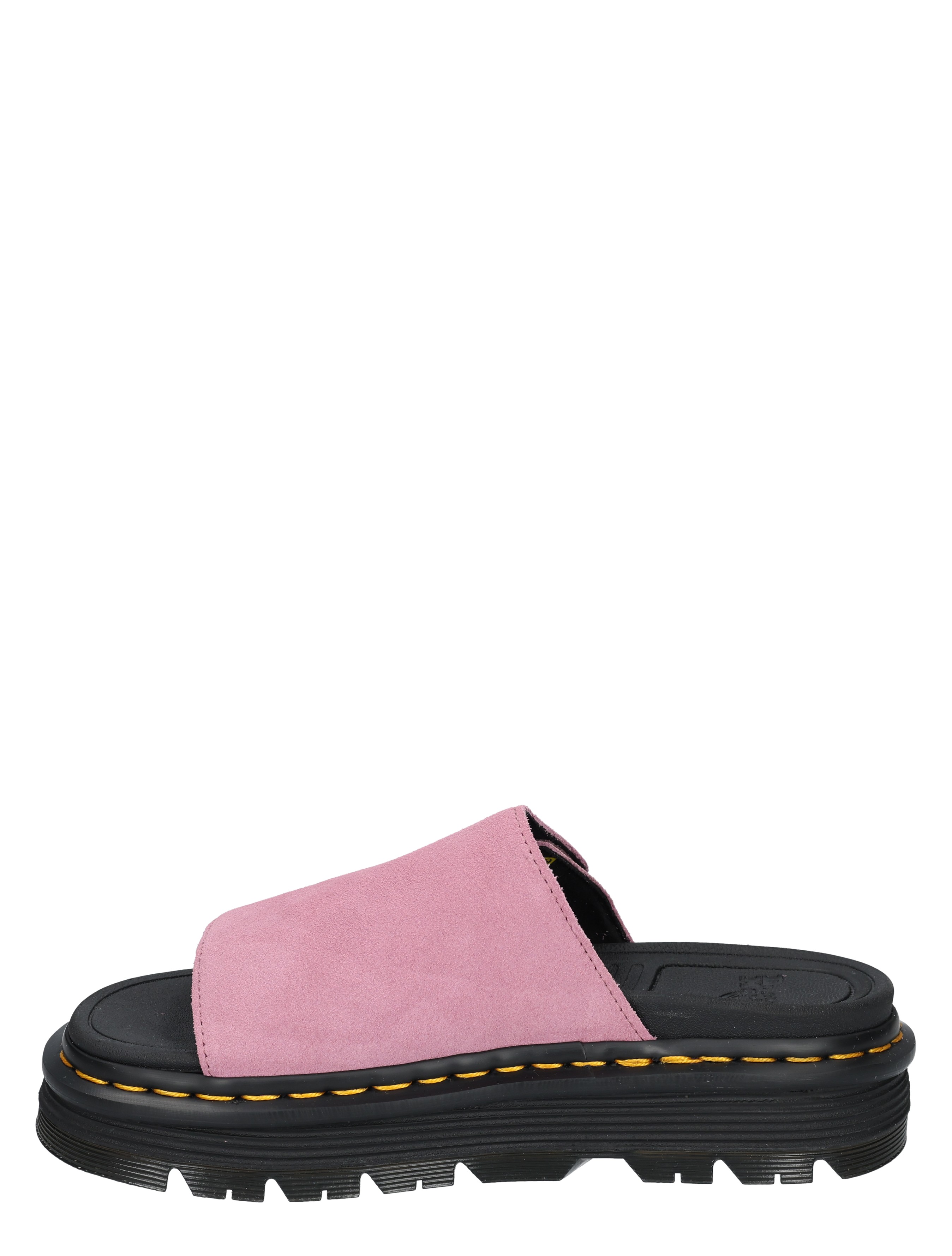 Dr. Martens - Zebzag Slide Dusty Rose Suede - Dames - Muiltjes - 49831_48_2