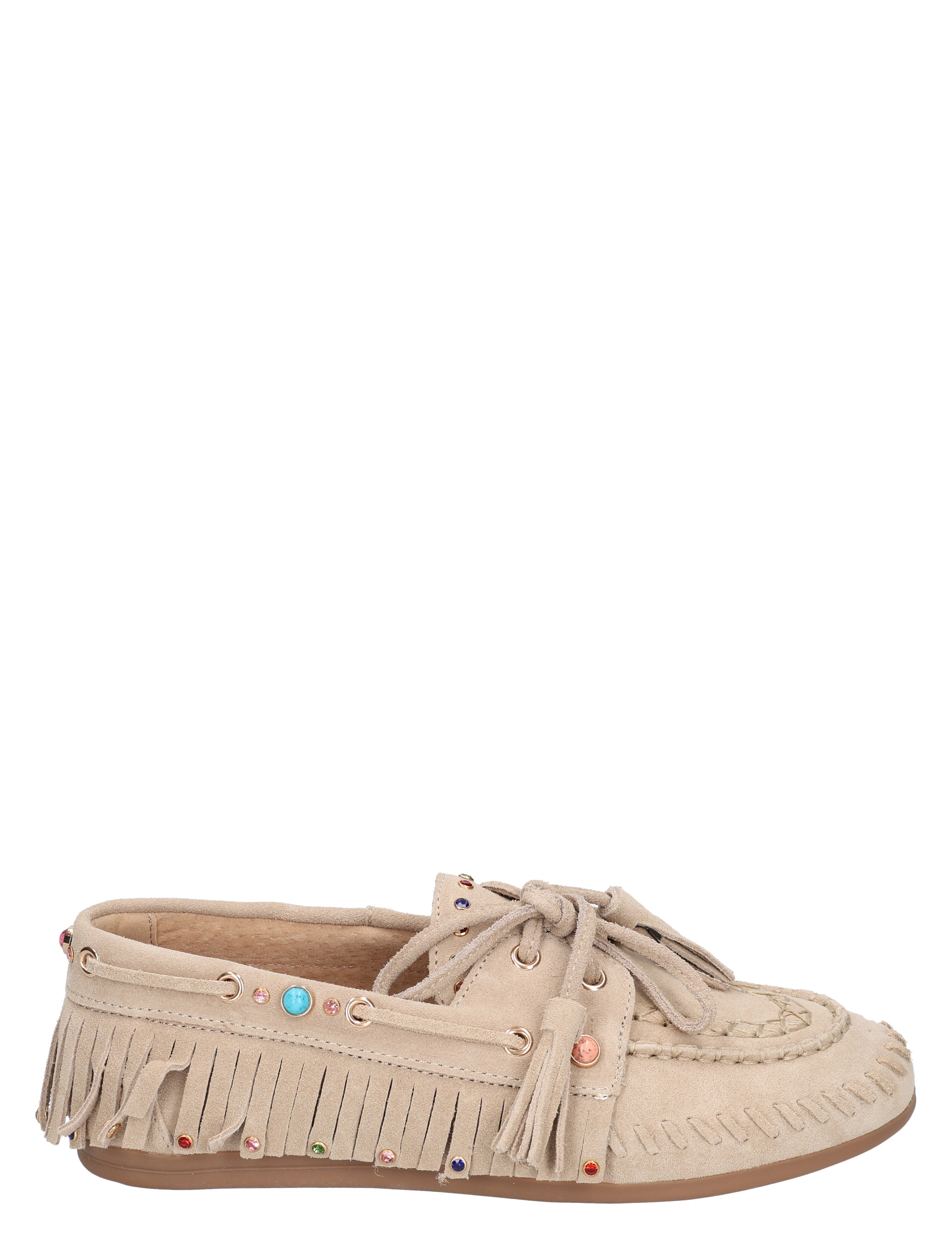 Miss Behave - 2657-11 Light Brown Suede - Dames - Veterschoenen - Casual Veterschoenen - 50869_77_1