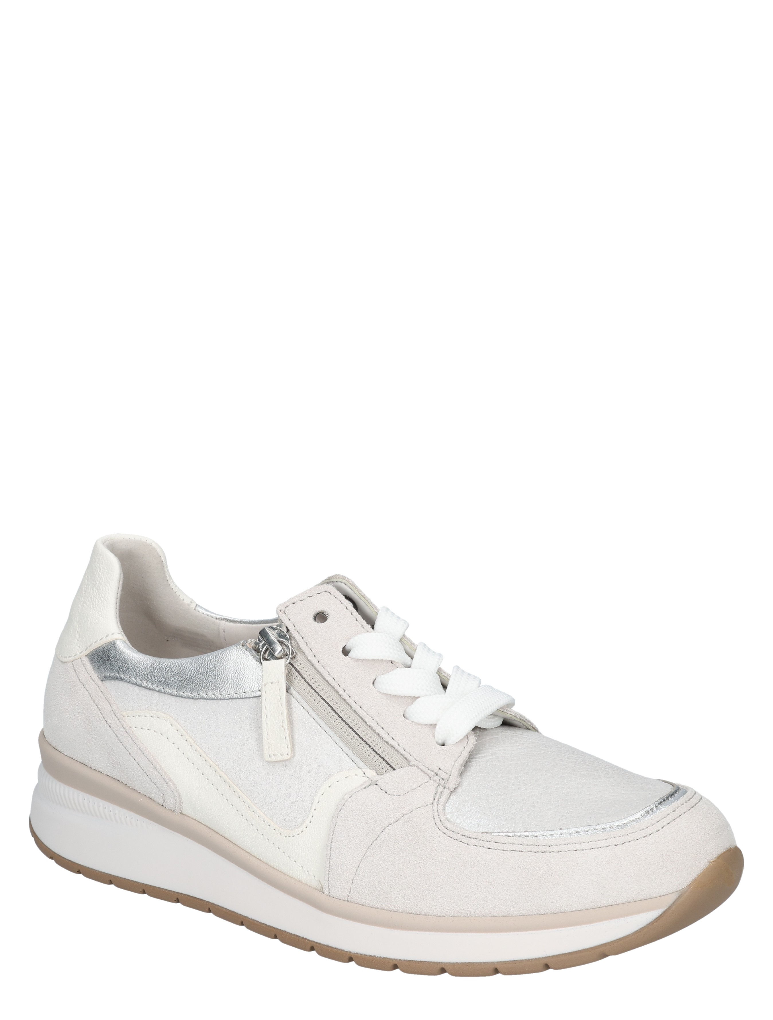 Gabor - 86.307.60 60 bianco/white/silber - Dames - Veterschoenen - Casual Veterschoenen - 49999_88_3