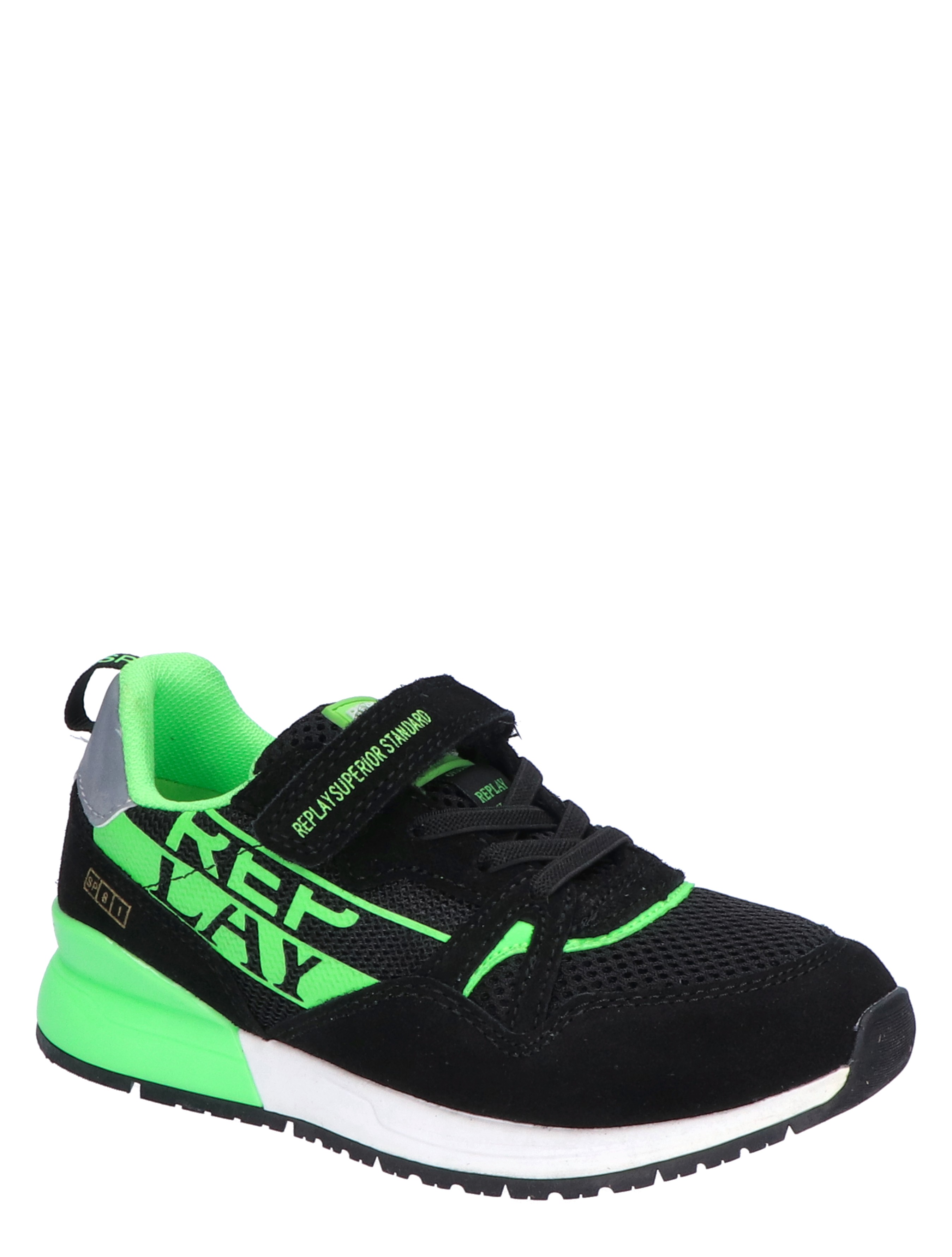 Replay - Shoot 11 Black Acid Green - Jongens - Sneakers - Lage Sneakers - 46738_11_3