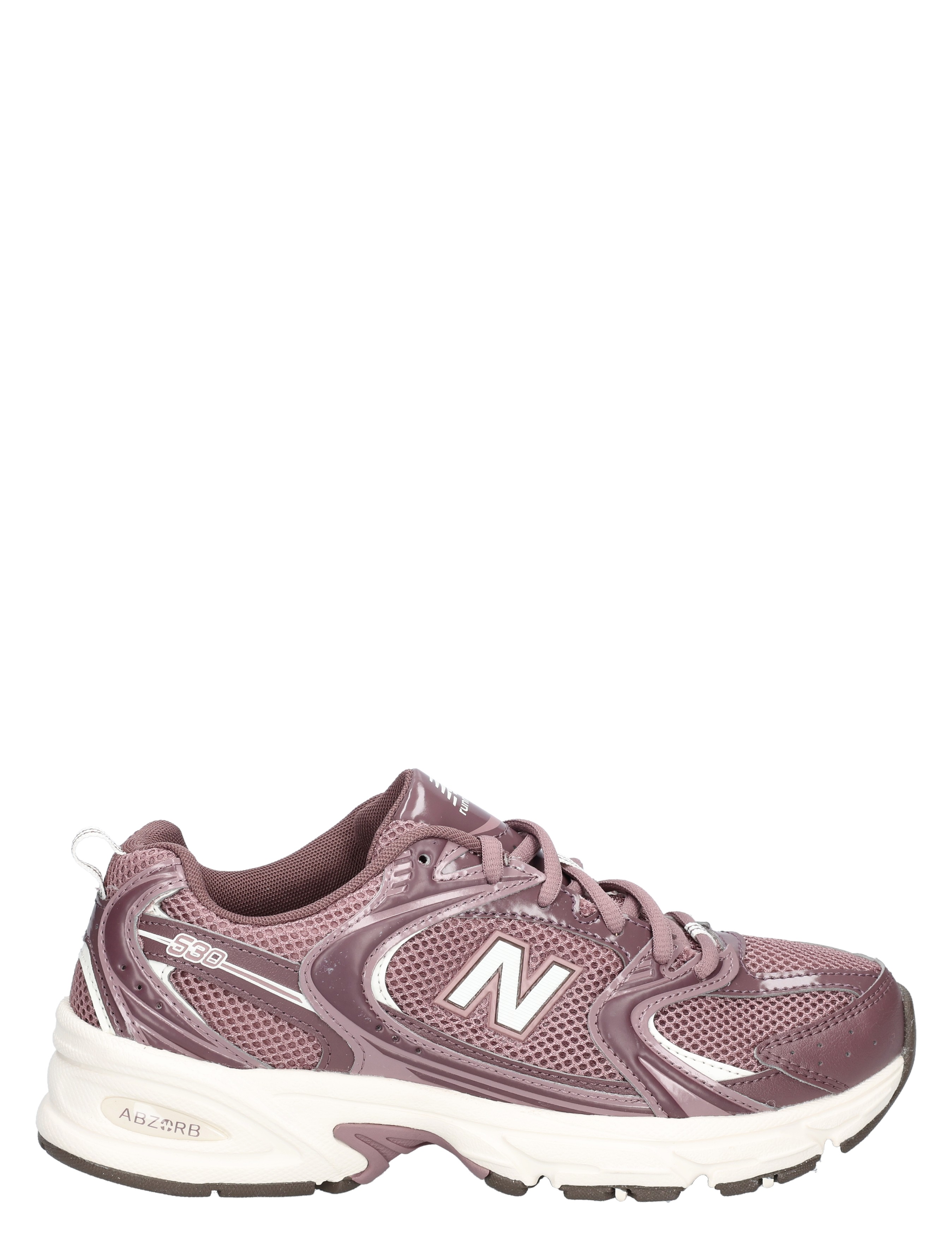 sneaker, lila, mesh, dames, witte zool