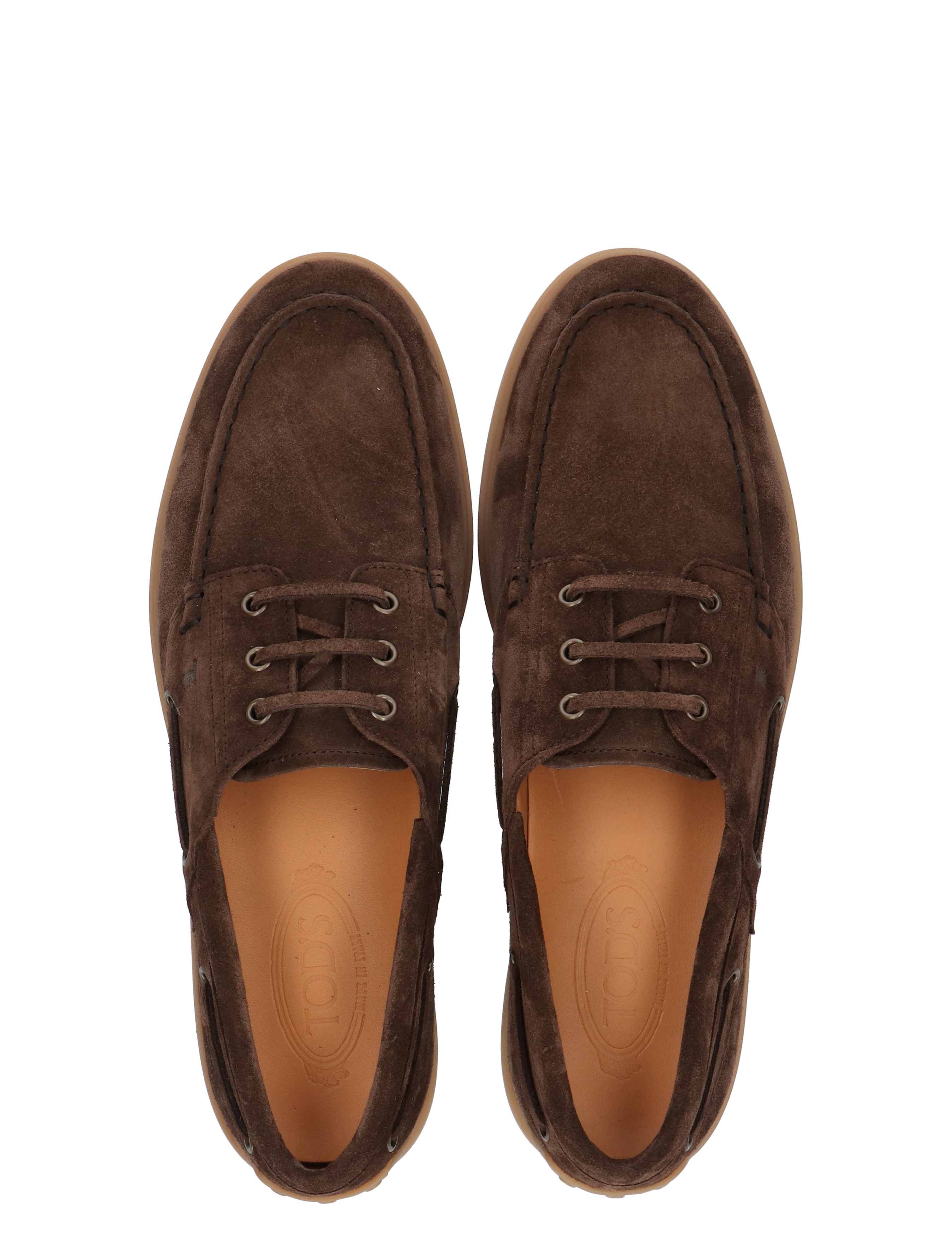 Tods - Boat Shoe in Suede S611 Brown - Heren - Loafers - 49667_22_7