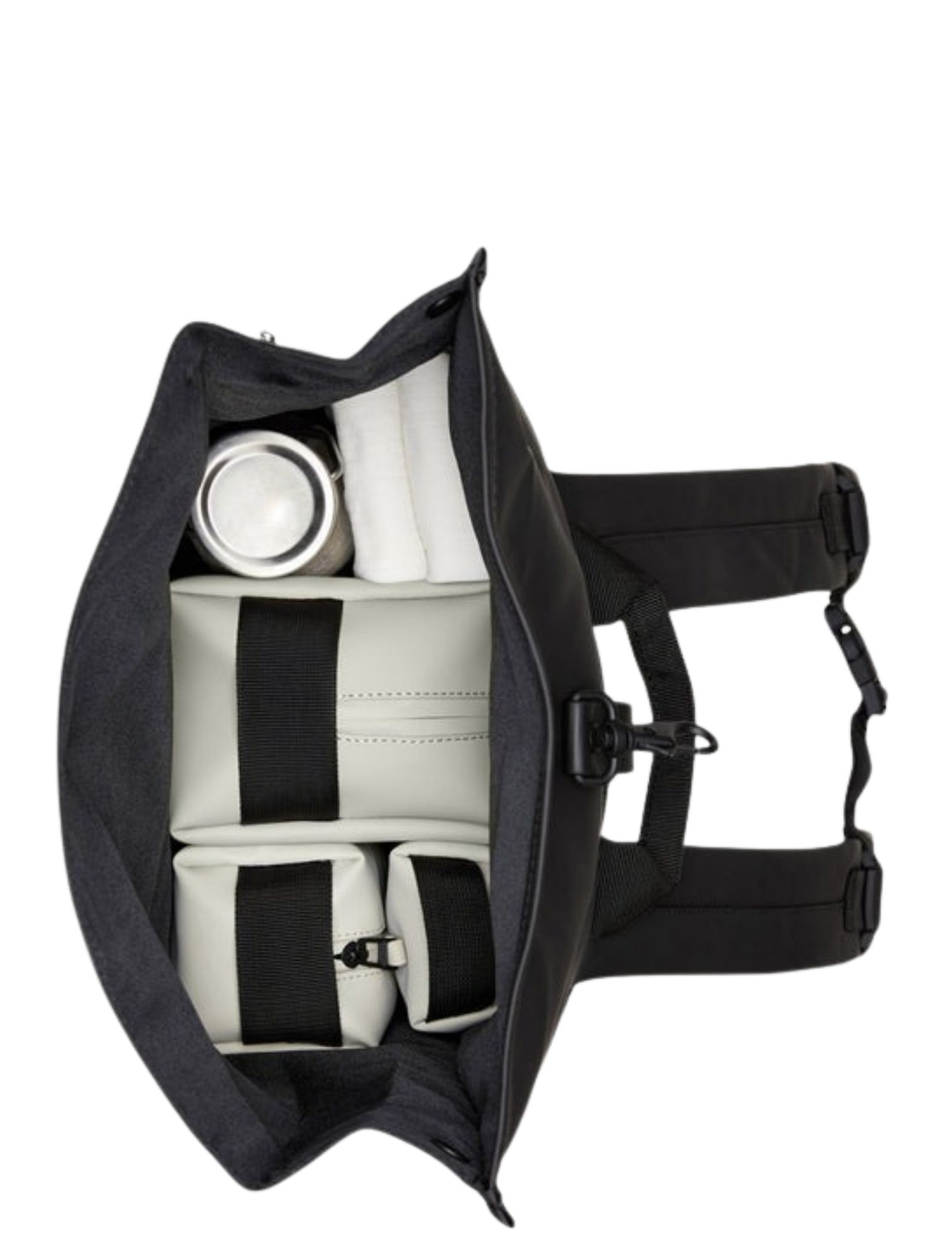 Rains - Rolltop Rucksack 01 Black - Heren - Schoudertassen - 48335_11_4