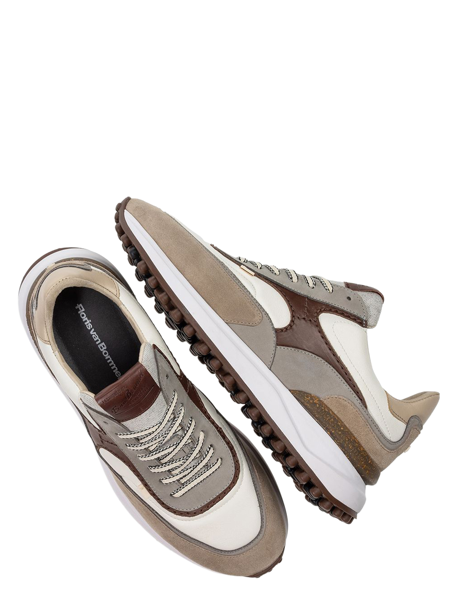 Floris van Bommel - Noppi 10207 37.10 White G+Wijdte - Heren - Lage Sneakers - Sneakers - 51424_87_3