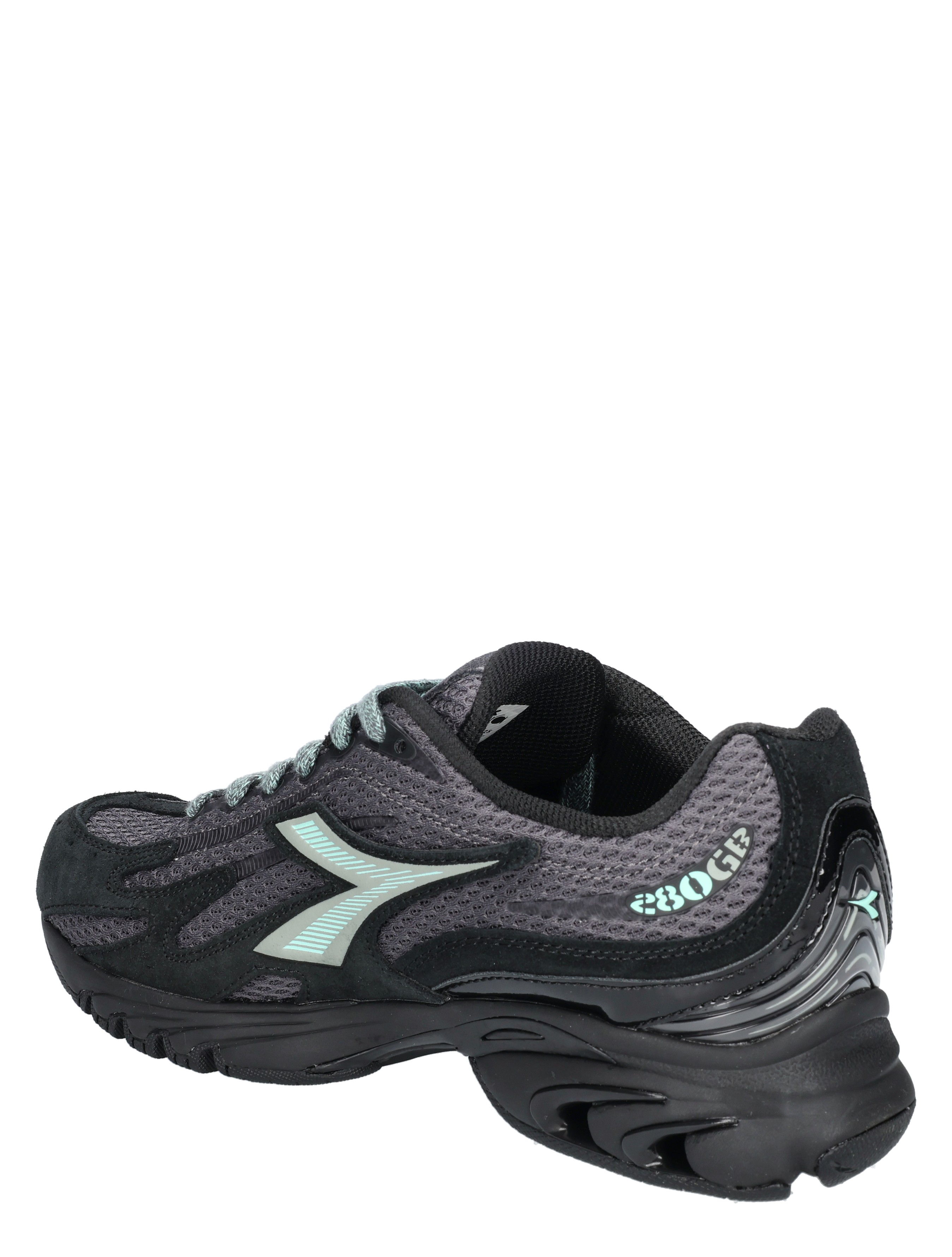 hardloopschoen, neutraal, mesh, demping, zwart