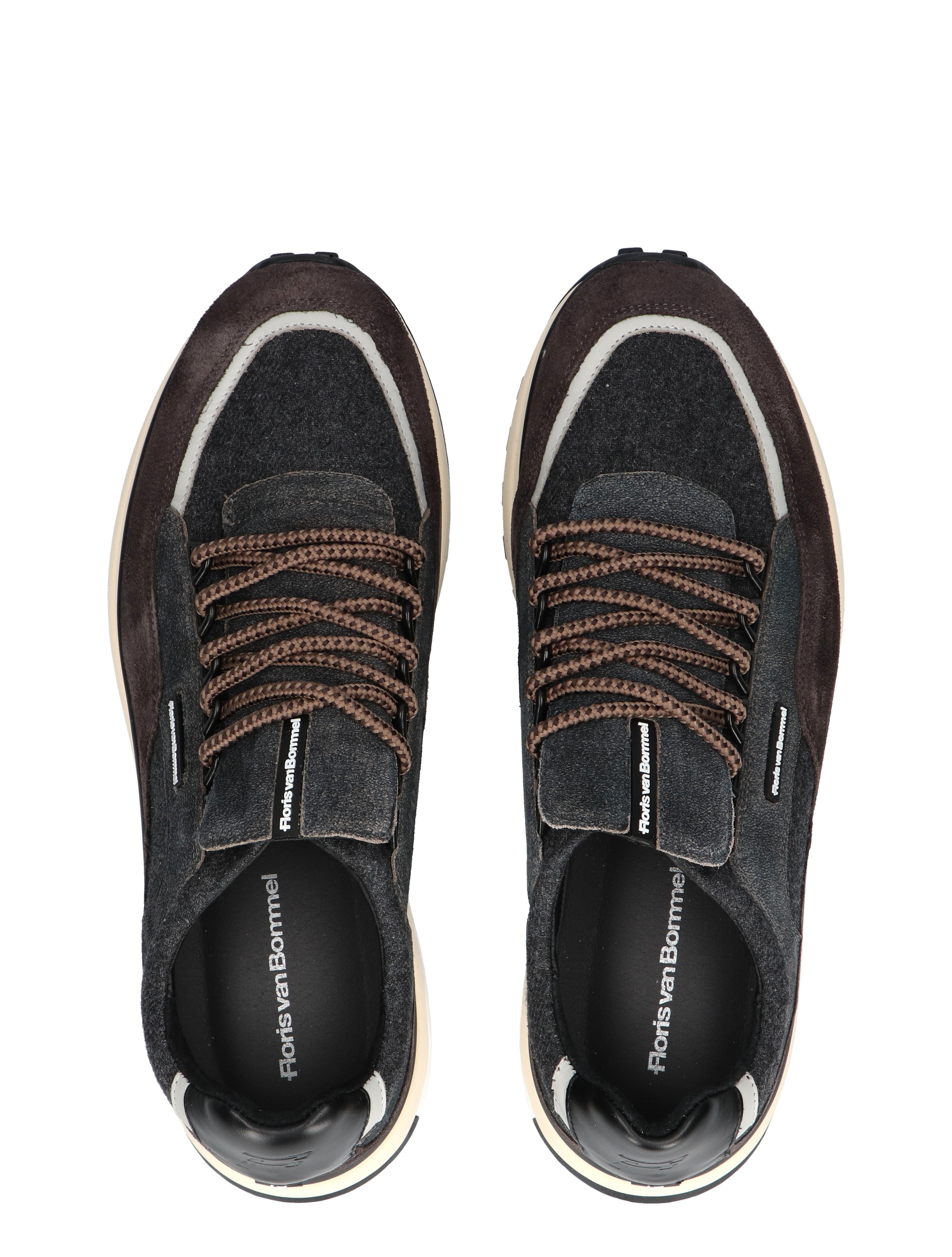 Floris van Bommel - De Gripper SFM-10248 31-01 Dark Grey G+ Wijdte - Heren - Lage Sneakers - Sneakers - 49304_29_7