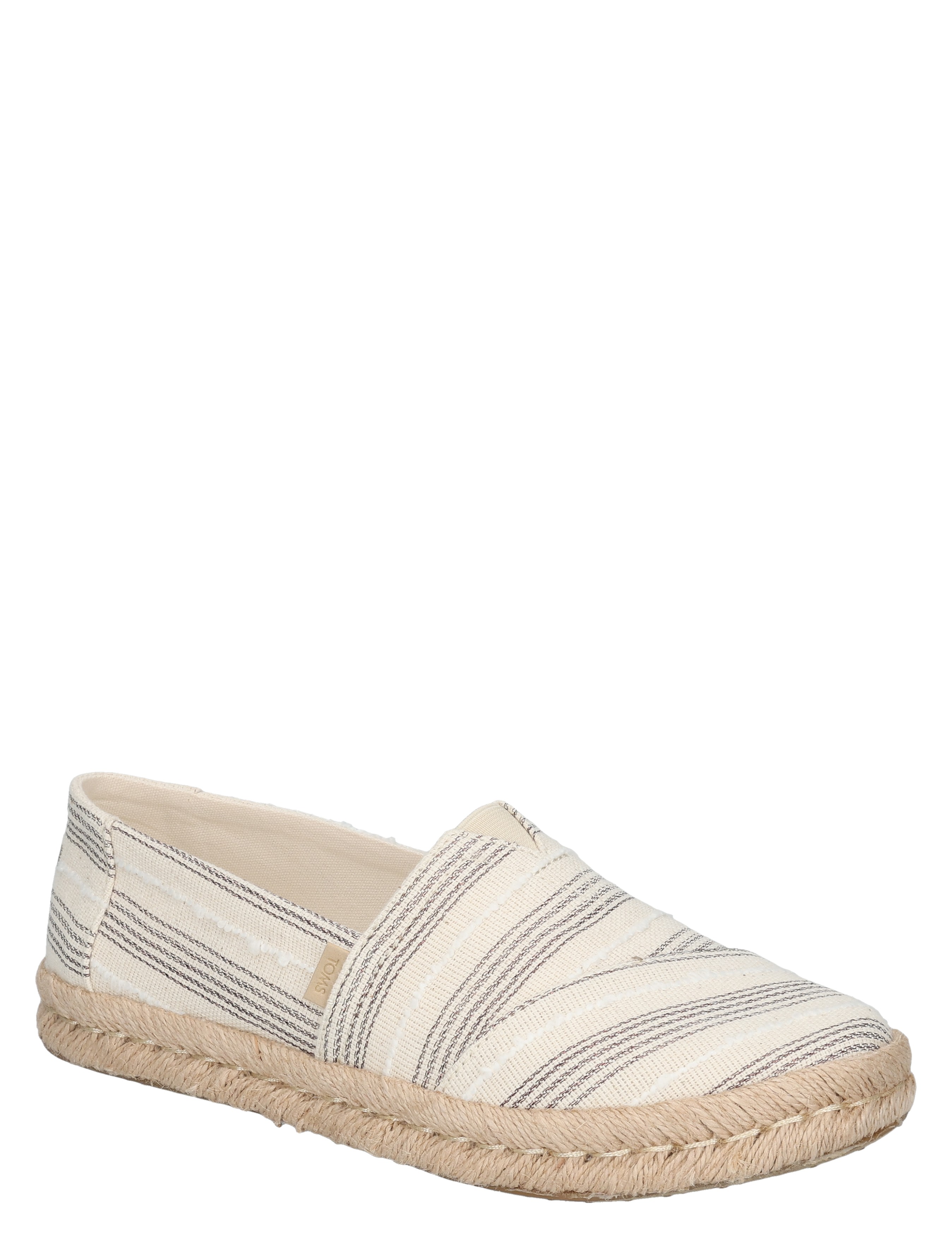 Toms - 10023038 Natural Metallic Stri - Dames - Espadrilles - 50343_72_3