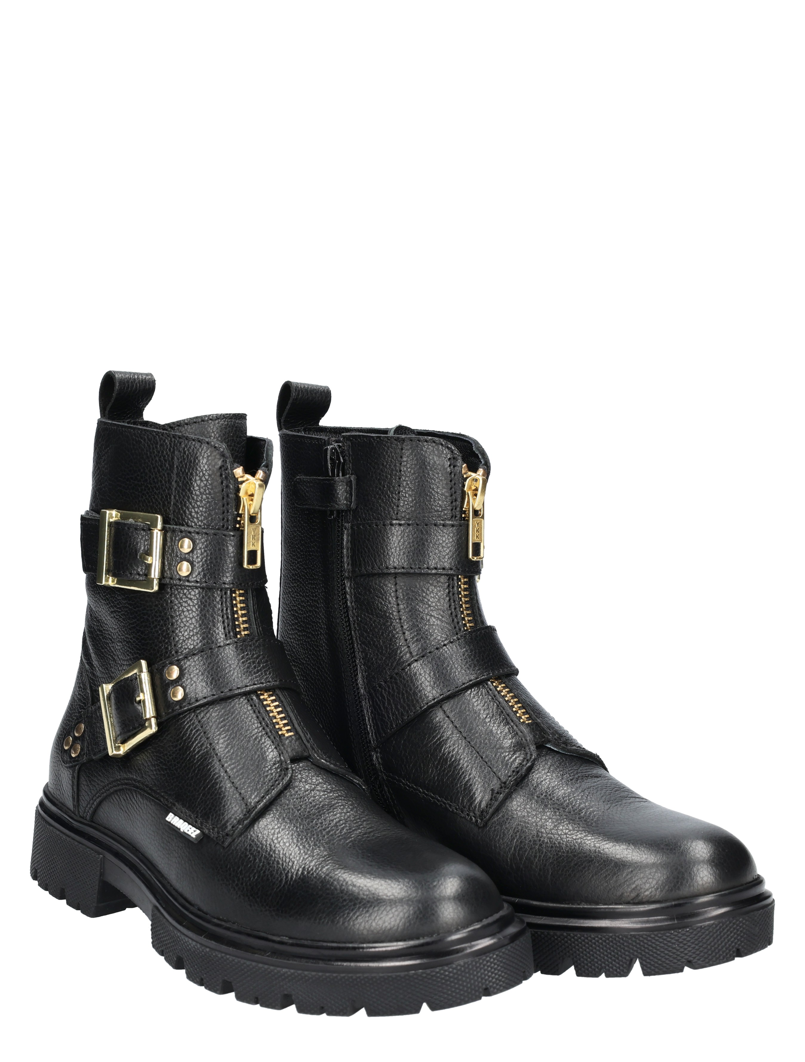 Braqeez - Mila Moxie Black - Meisjes - Boots - Biker Boots - 49451_11_5