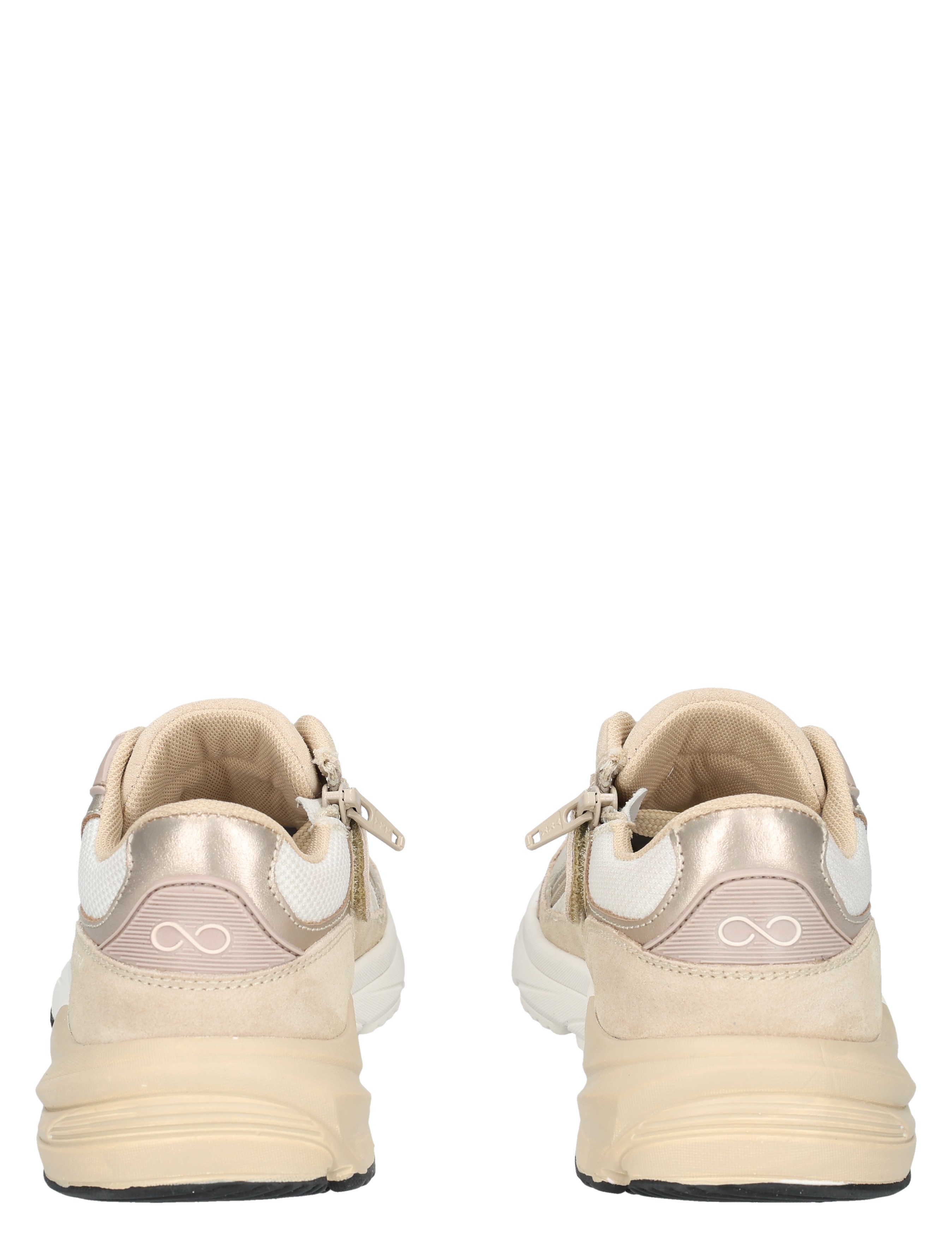 Hip - H1667  Beige Combi - Meisjes - Veterschoenen - 50591_79_6