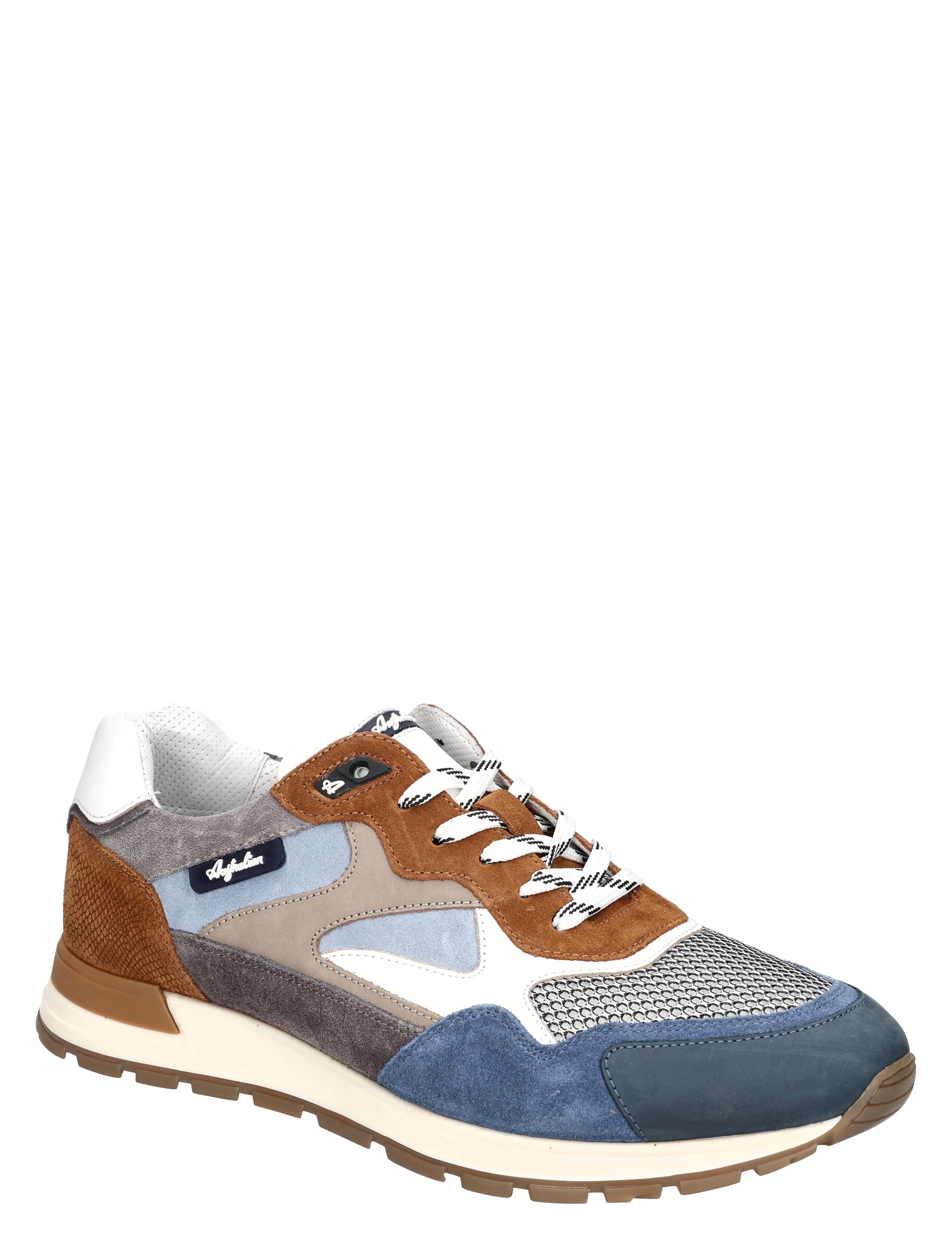 Australian - Tiago  15.1669.02.K99 Grey Tan Blue - Heren - Veterschoenen - Casual Veterschoenen - 50783_32_3