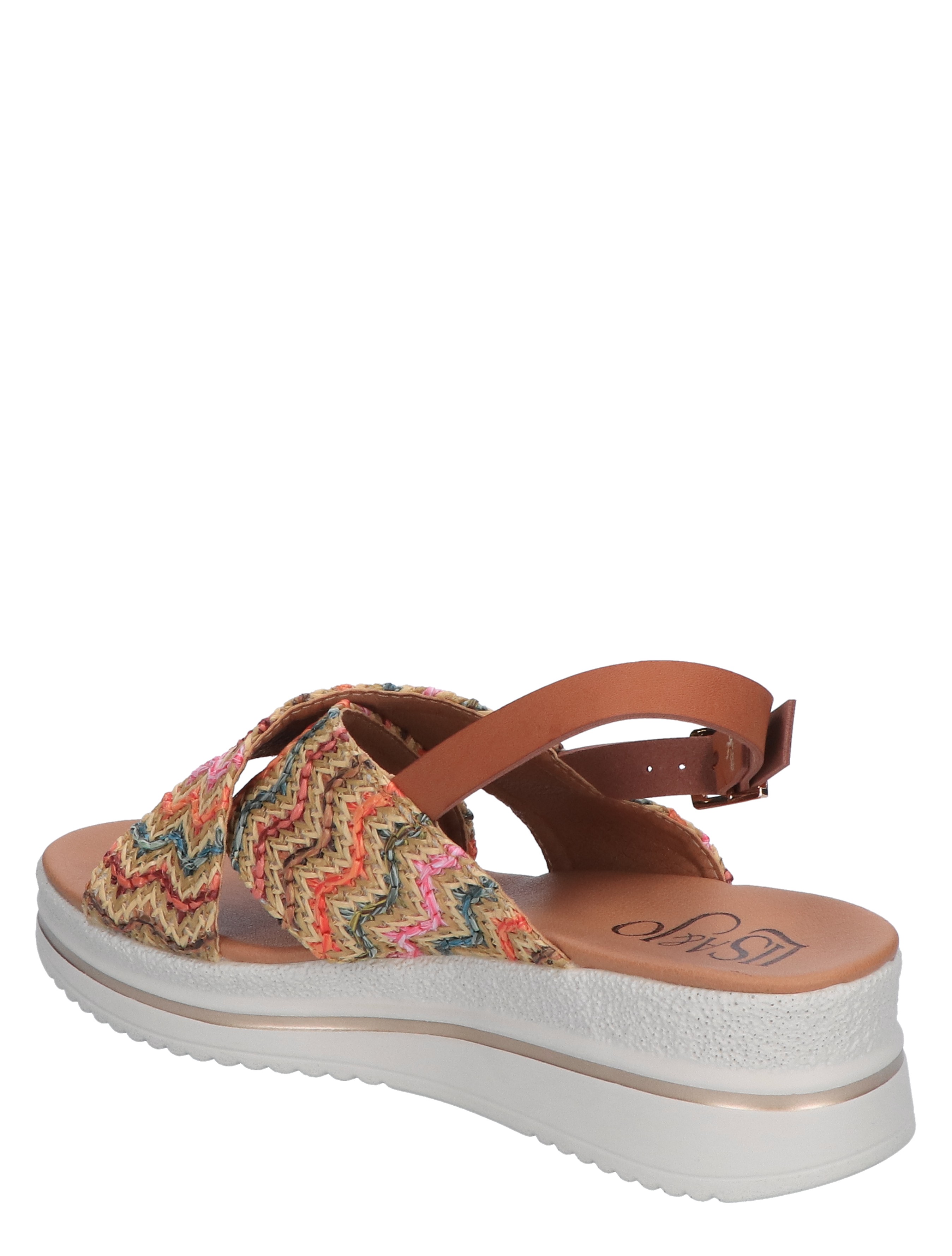 Lisa & Jo - Wikje Beige Multi - Dames - Sandalettes - 47620_77_4