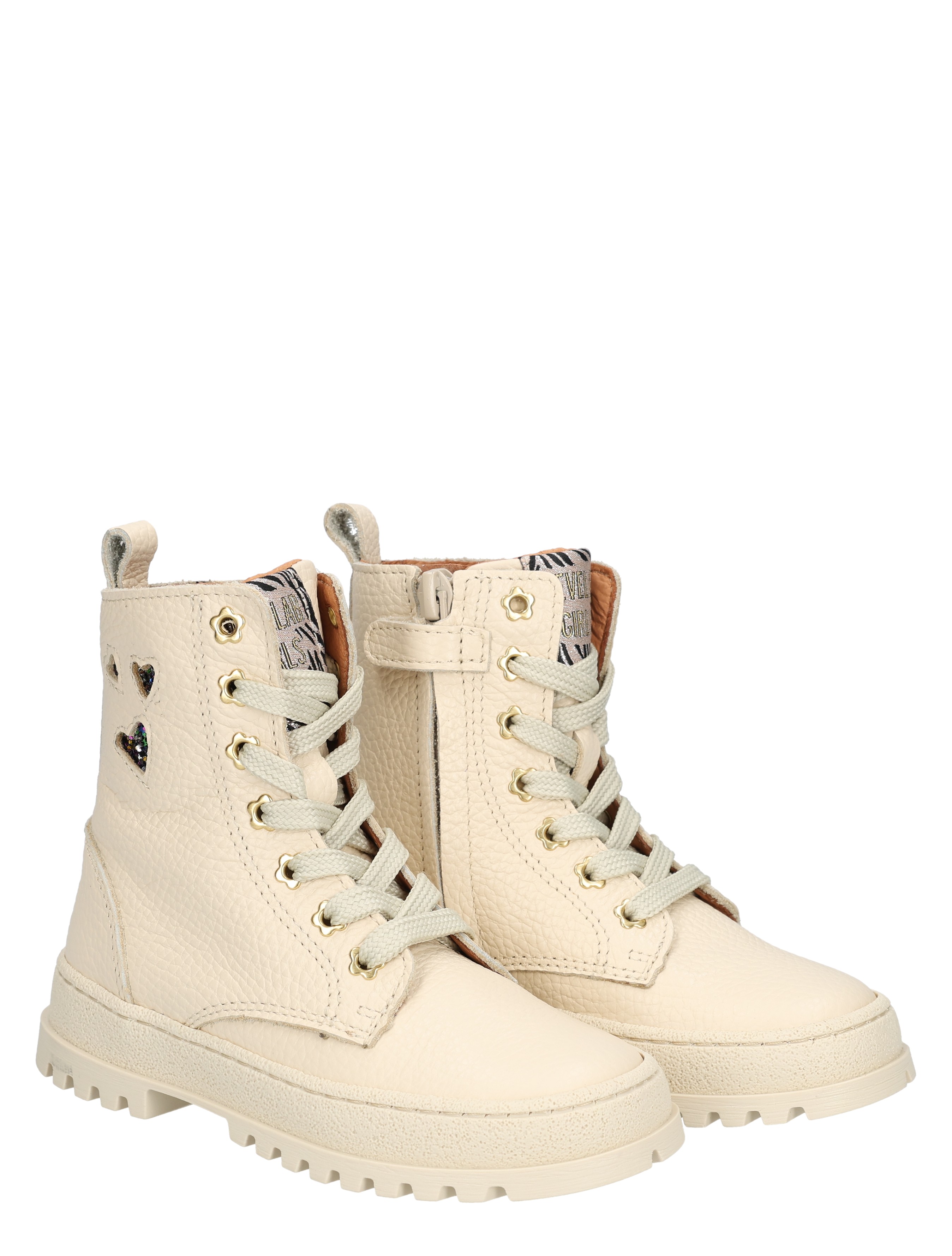 Develab - 47090 222 Beige - Meisjes - Veter Boots - Boots - 49245_77_5