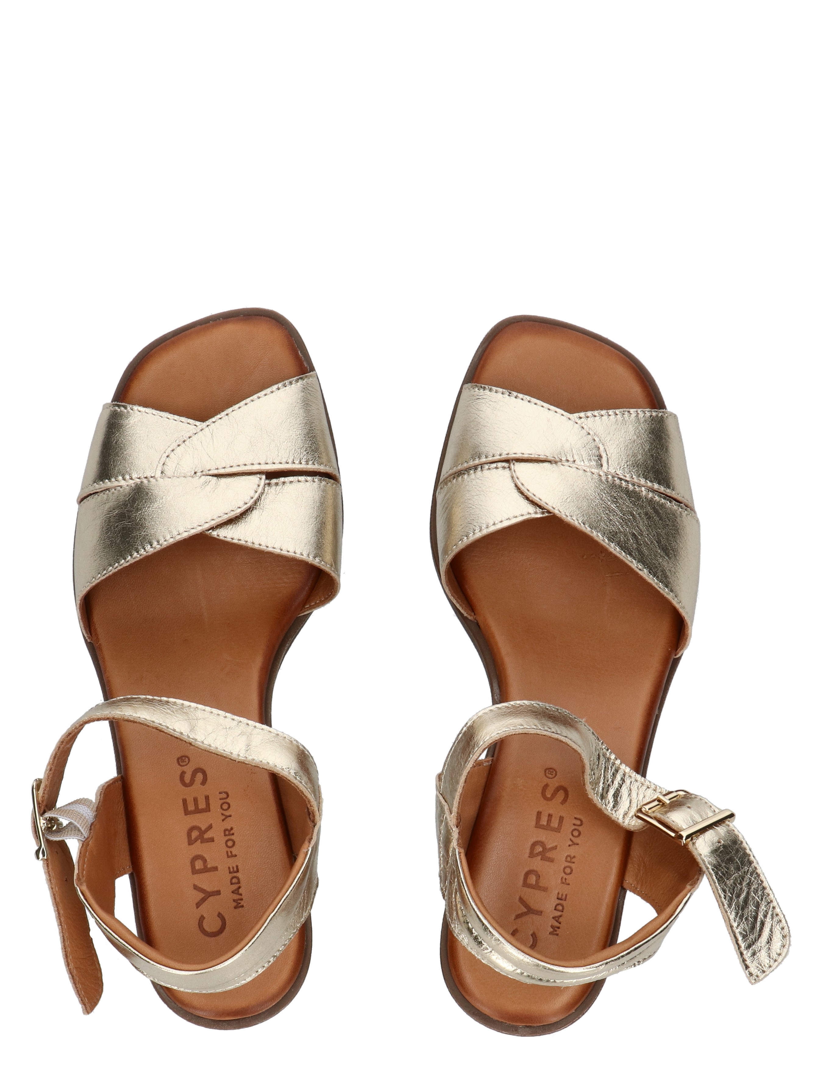 Cypres - Zoemi 2616147 MTLC Gold - Dames - Sandalettes - 50858_53_7