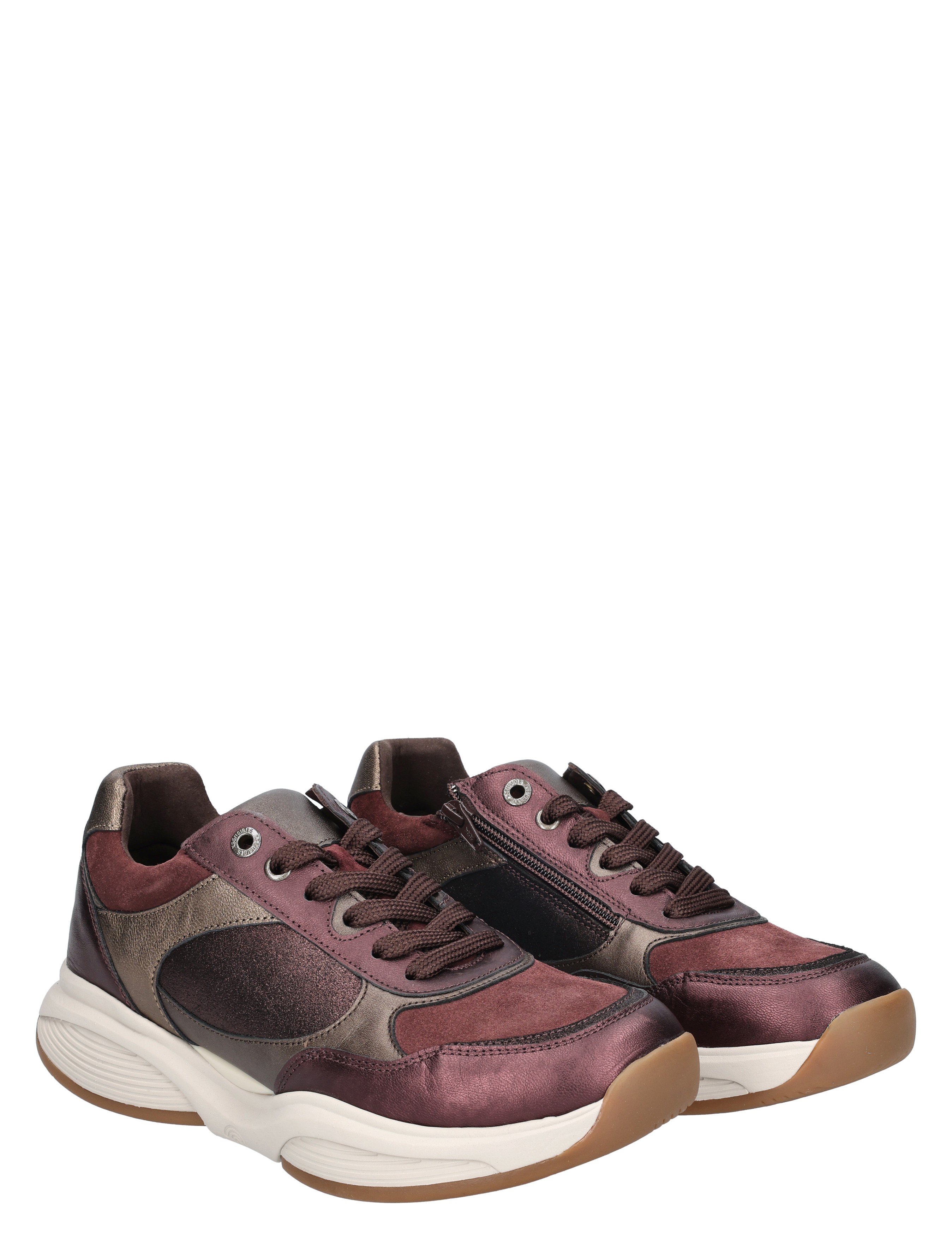 sneakers, lila, leder, zachte zool, sportschoen
