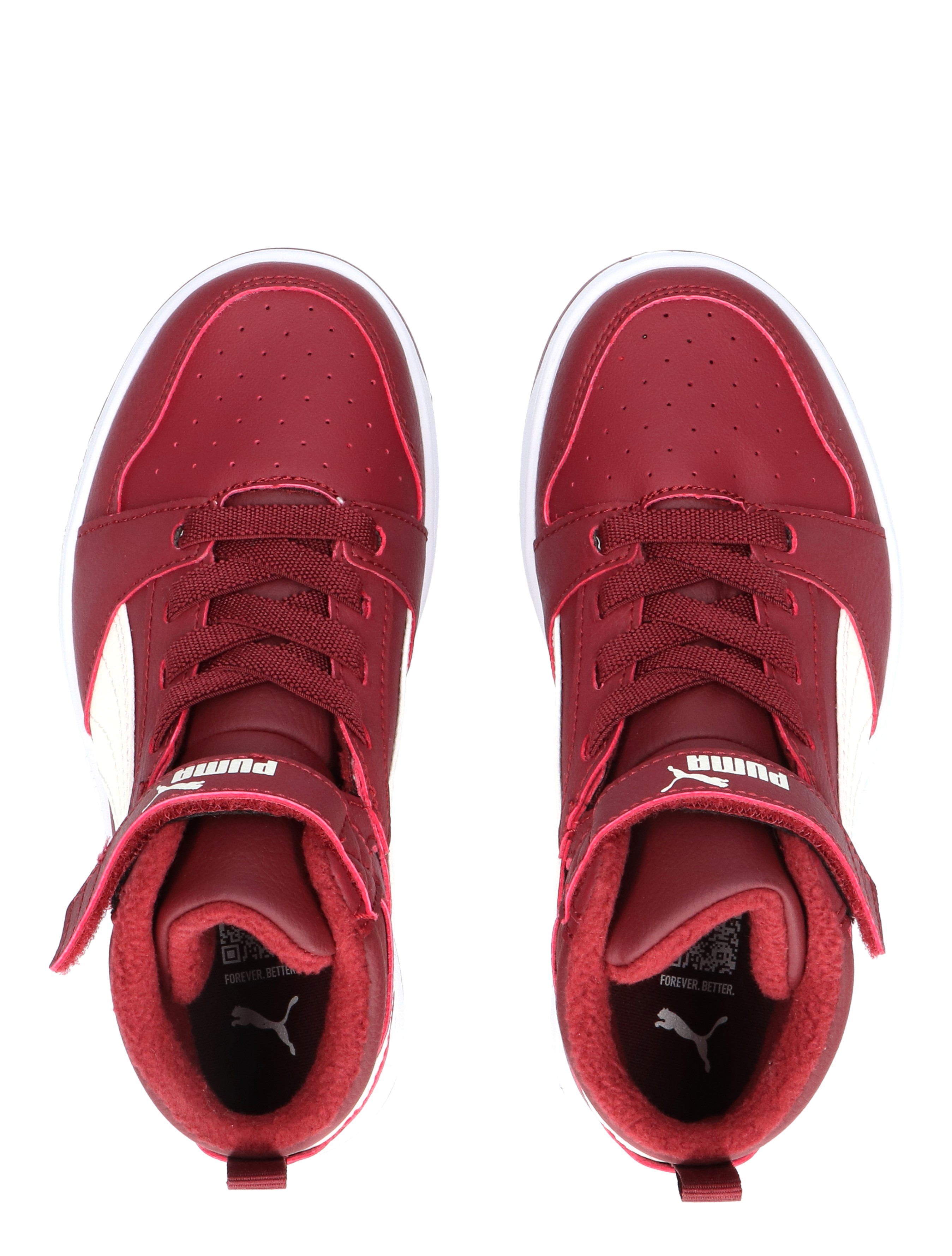 Puma - Rebound V6 Mid Weather Velcro 07 Regal Red - Meisjes - Jongens - Sneakers - Lage Sneakers - Lage Sneakers - Sneakers - 48081_44_7