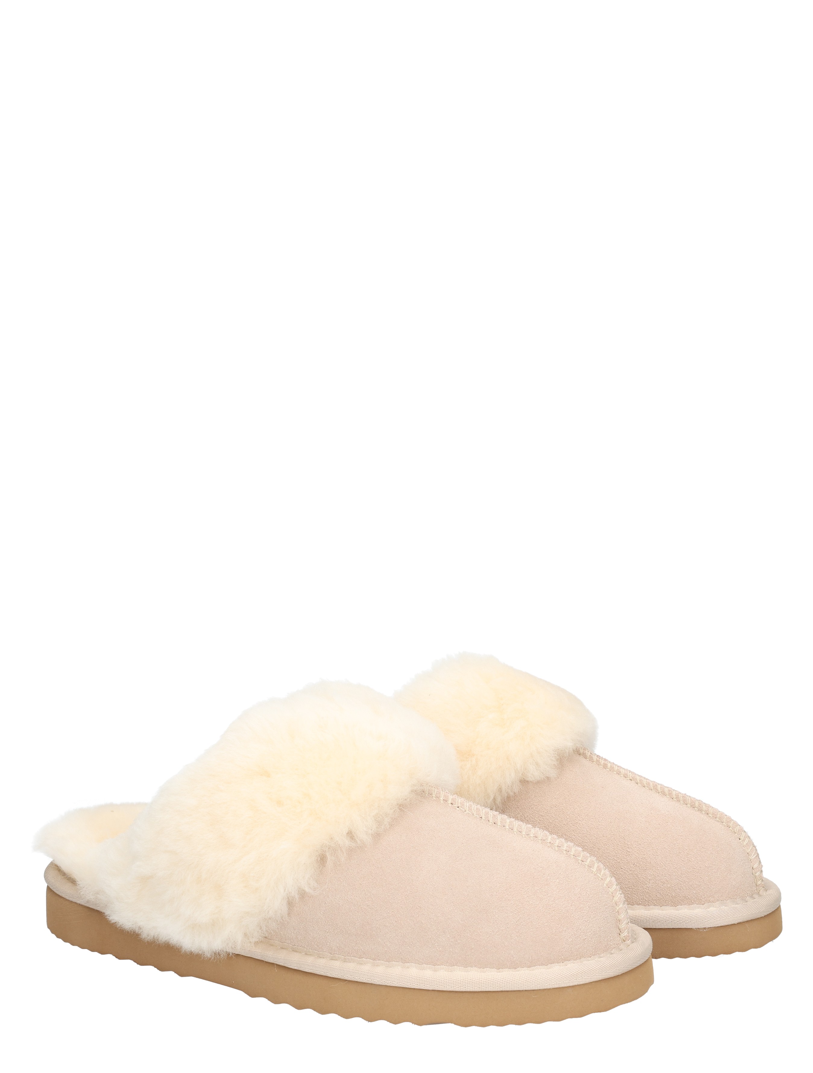 Cypres - Caiya 2545225 Sand Cow Suede - Dames - Pantoffels - 49479_77_5