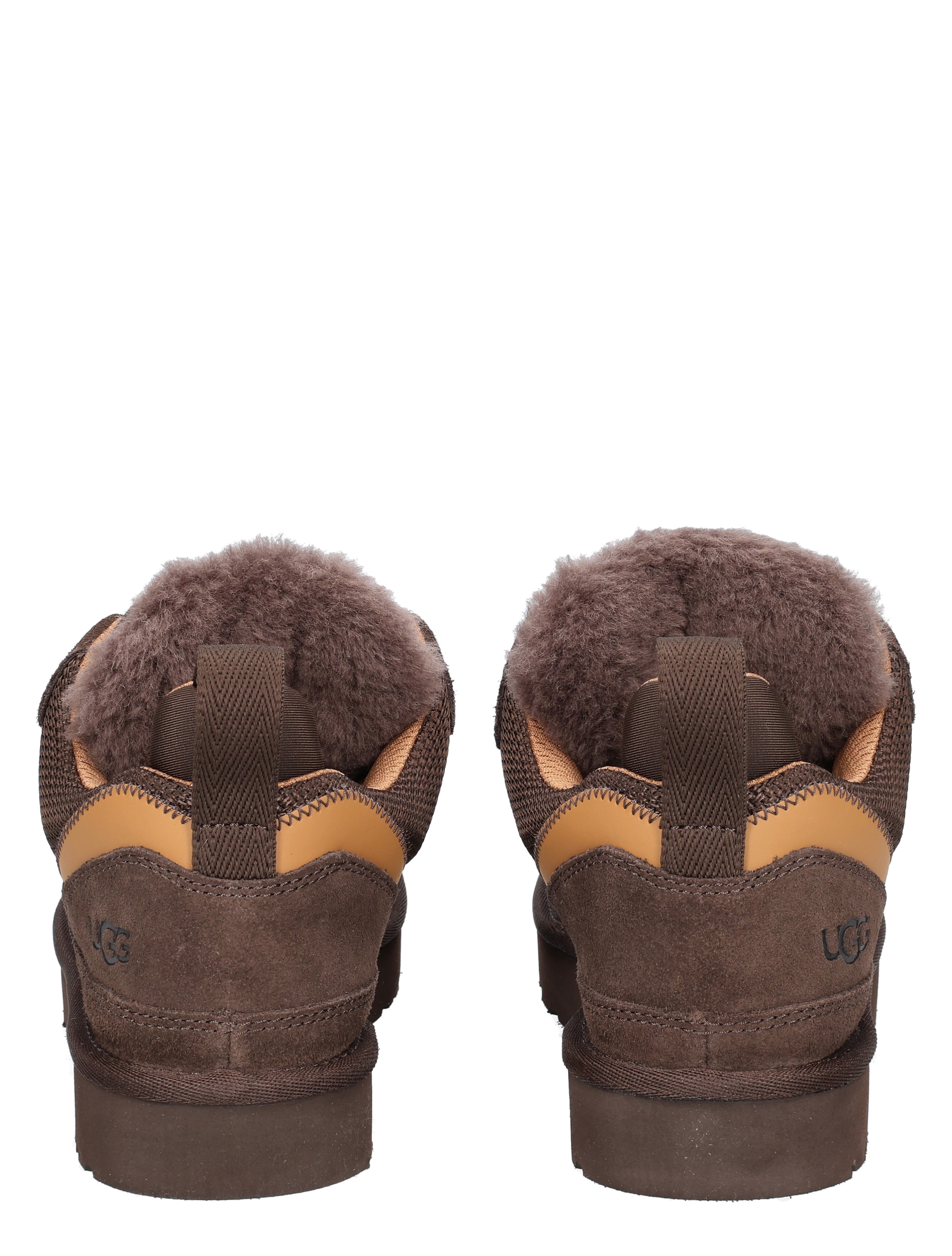 boot, ankle boot, shearling, brown, slip-on