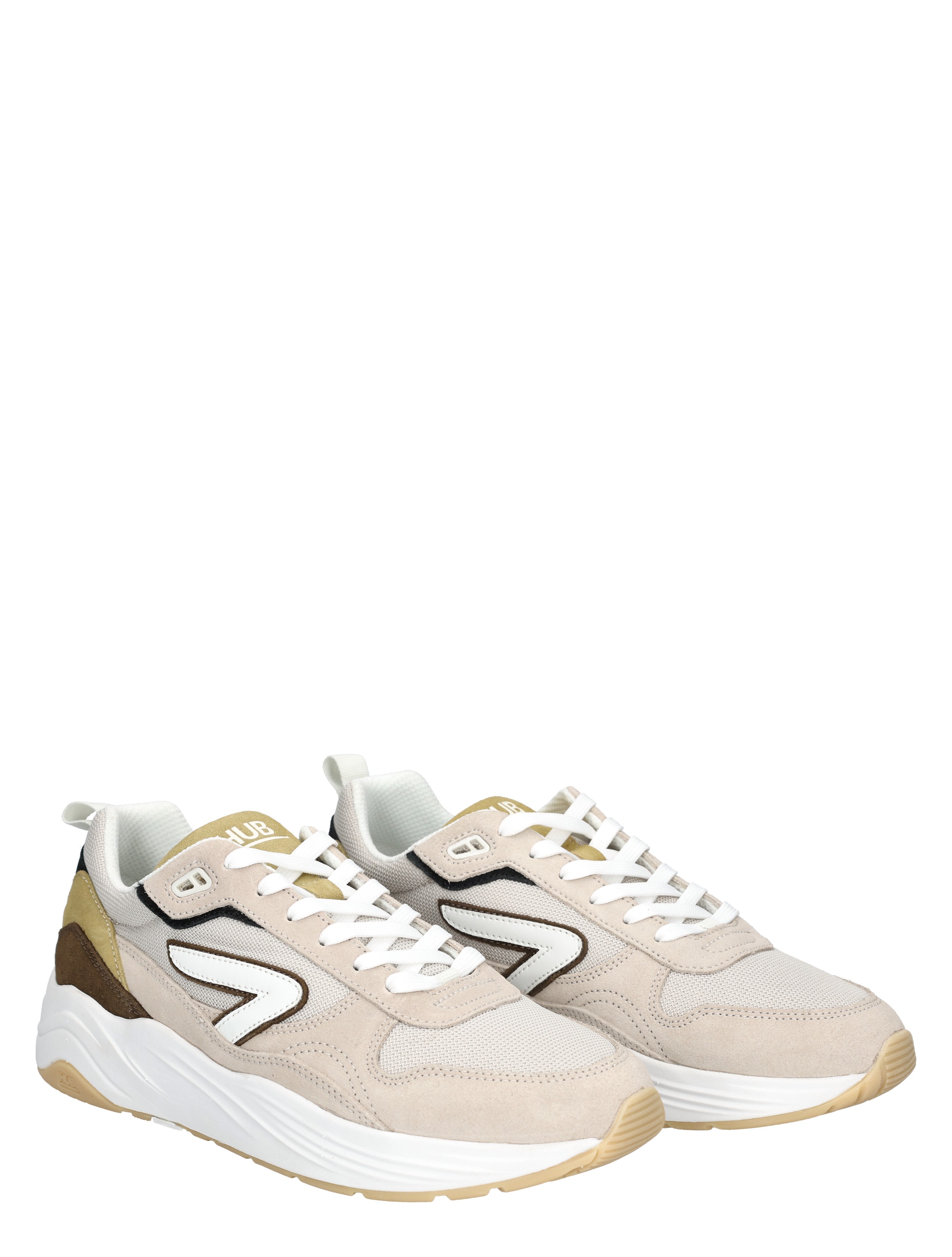 Hub Footwear - Glide M6104A43-S23 C82 Bone White Da - Heren - Lage Sneakers - Sneakers - 49985_77_5