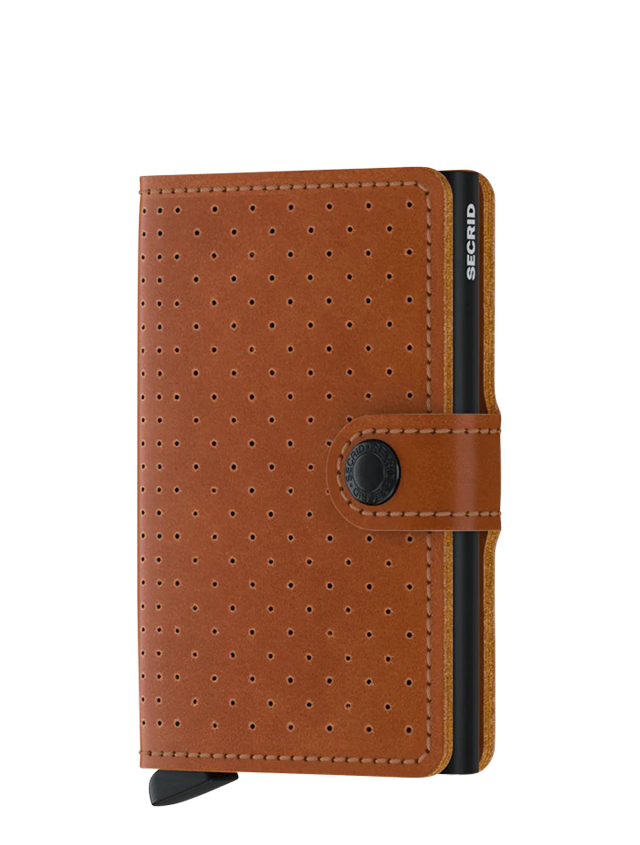 Miniwallet Perforated Cognac