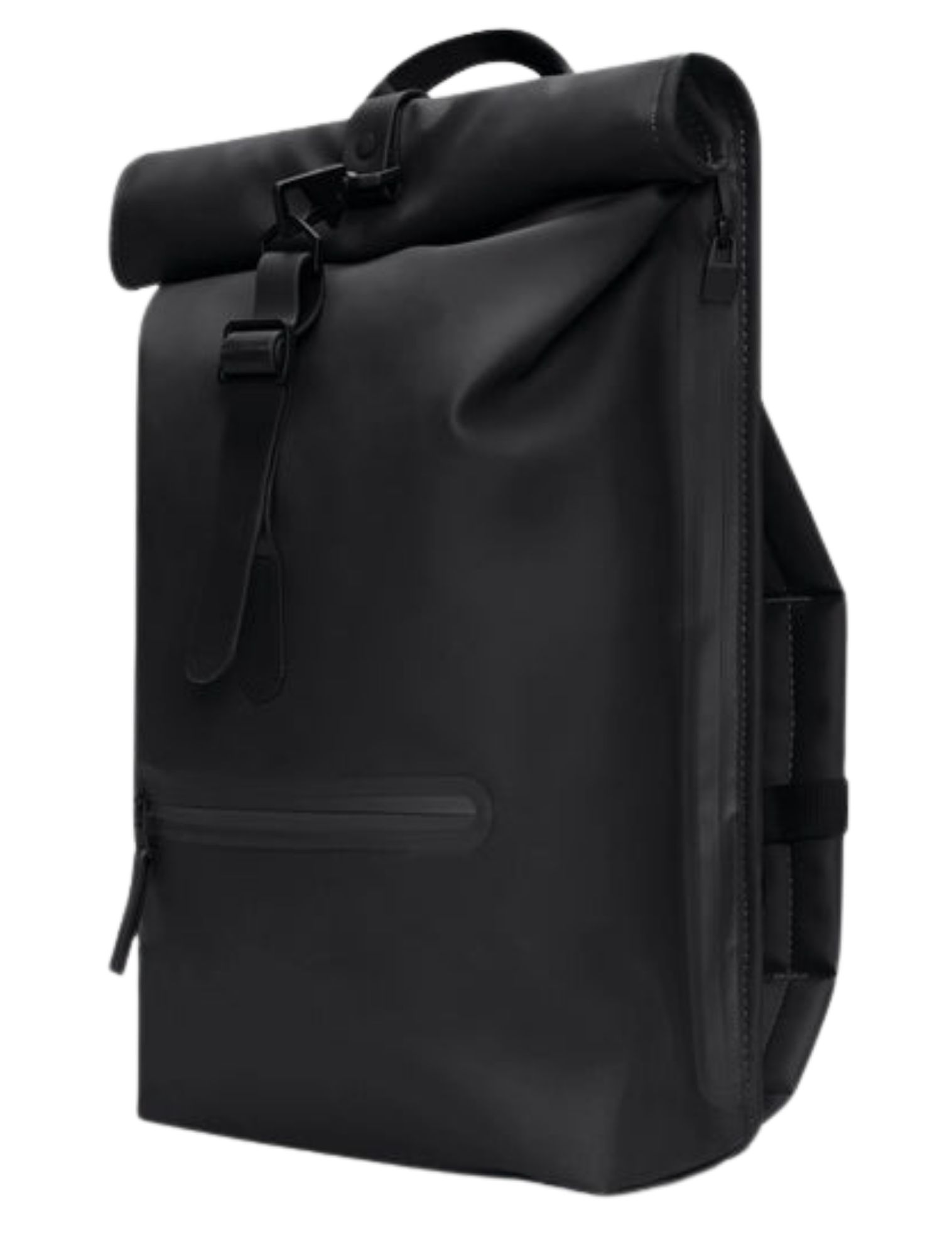 Rains - Rolltop Rucksack 01 Black - Heren - Schoudertassen - 48335_11_2