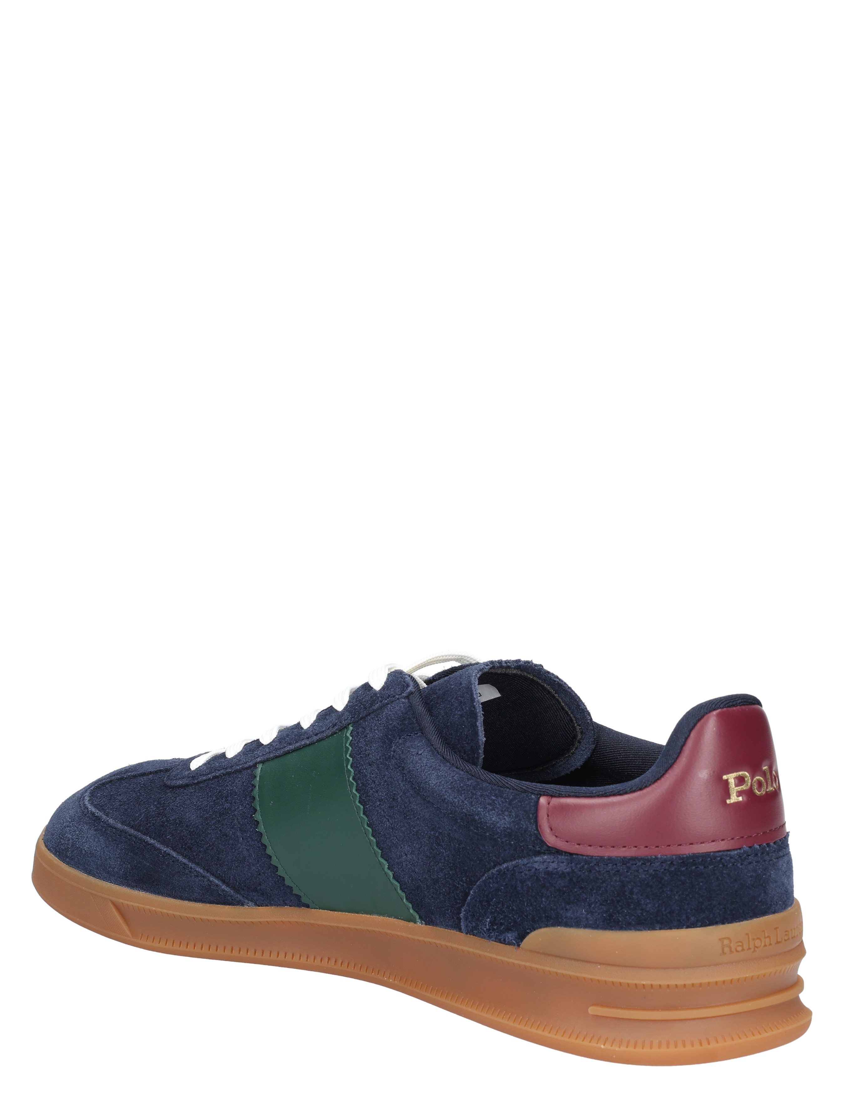 Polo Ralph Lauren - Heritage Aera Suede Sneaker 002 Navy Wine Forest - Heren - Lage Sneakers - Sneakers - 48414_36_4