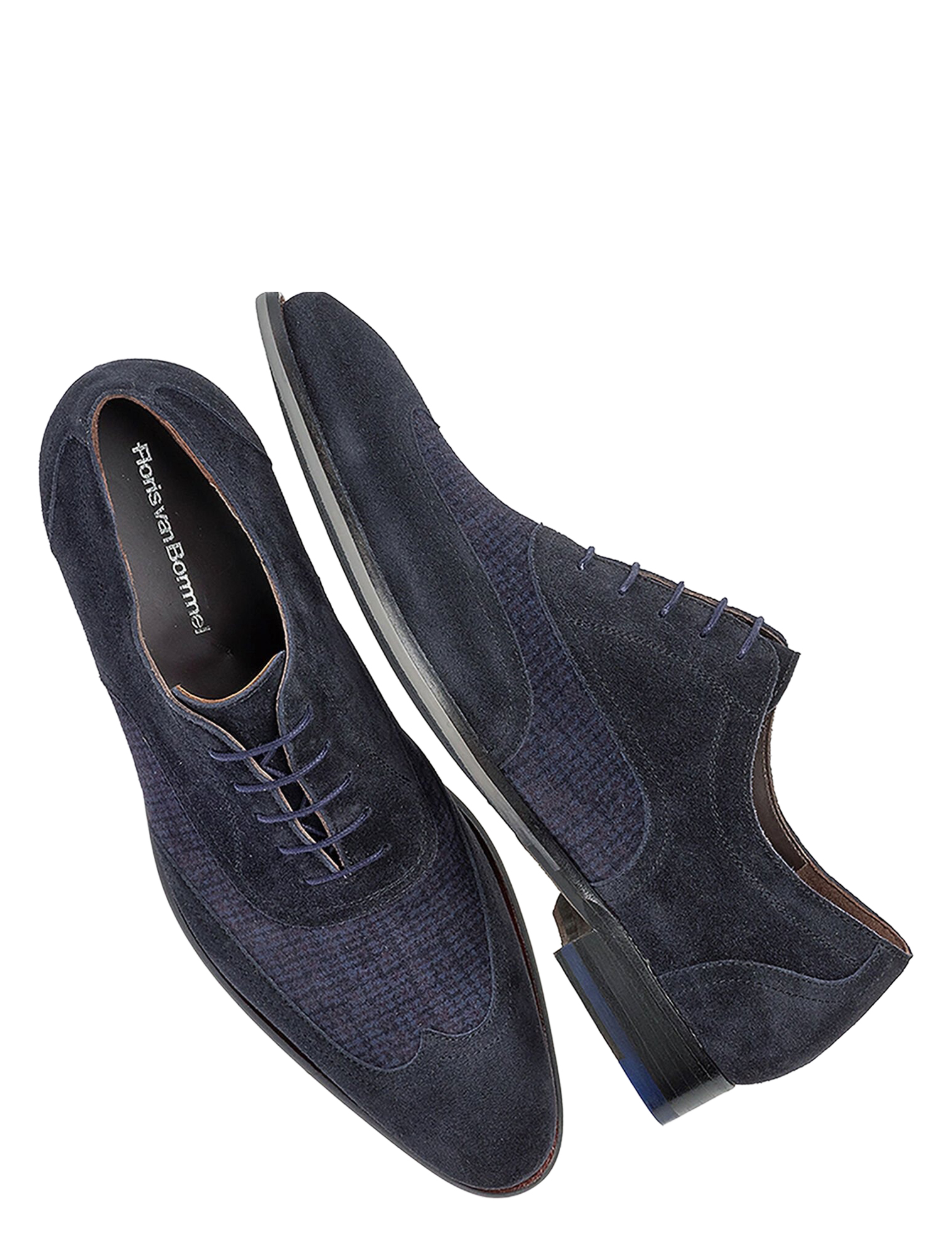 Floris van Bommel - De StapperSFM-30346 41-02 DarkBlue G+ Wijdte - Heren - Veterschoenen - Nette Veterschoenen - 50133_33_3