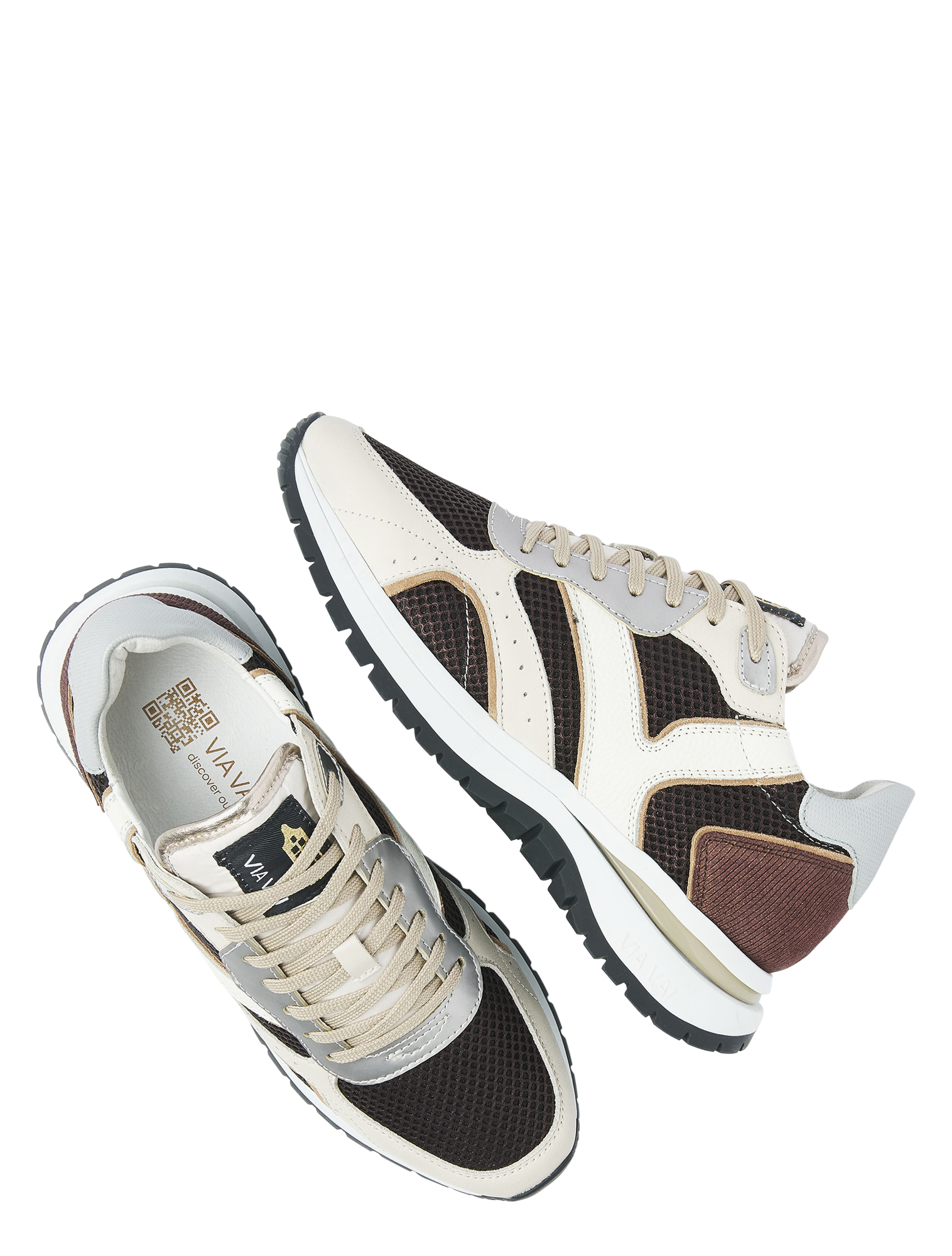 VIA VAI - Usher Elliot 62261 01-316 Brown - Sneakers - Dames - Lage Sneakers - 50052_22_4