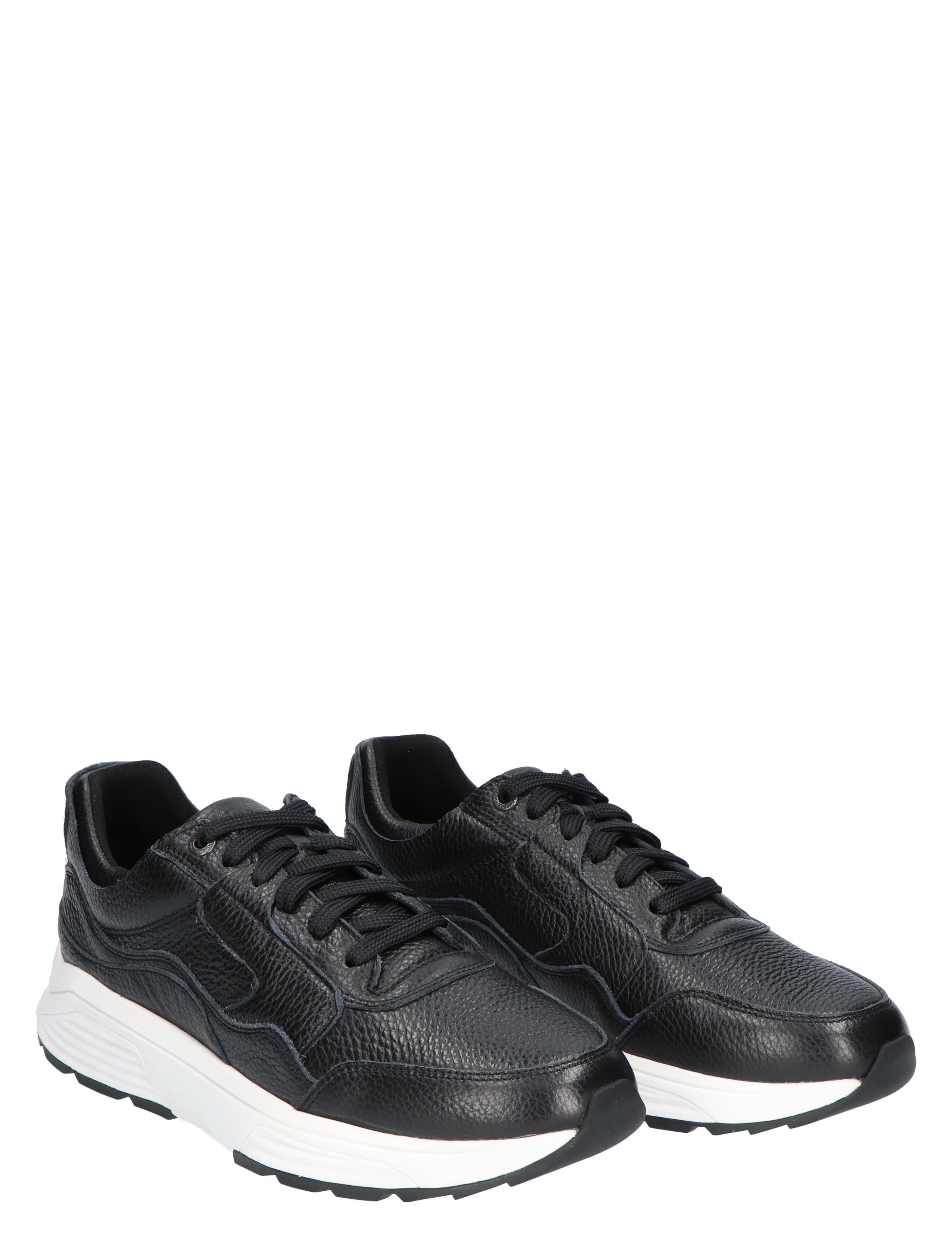 Xsensible - 33200.5 HX Golden Gate Men Black Grain H-Wijdte - Heren - Veterschoenen - Casual Veterschoenen - Lage Sneakers - Sneakers - 39928_11_5