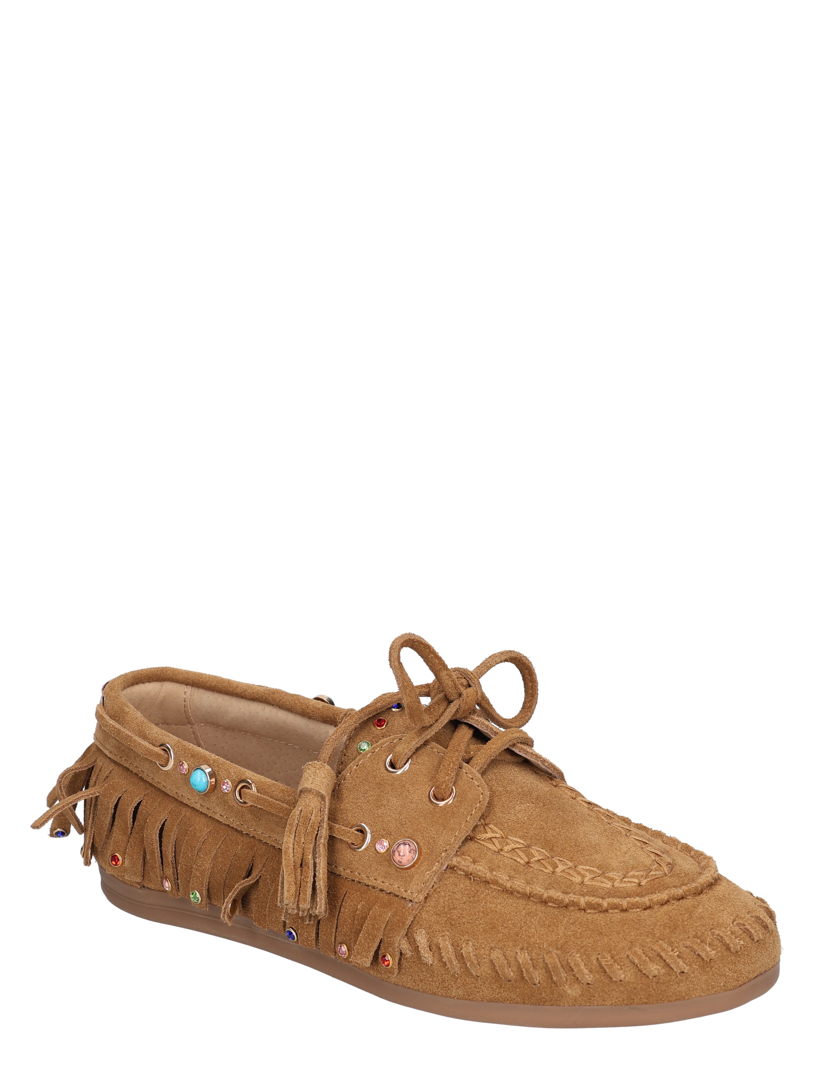 Miss Behave - 2657-11 Camel Suede - Dames - Veterschoenen - Casual Veterschoenen - 50869_22_3