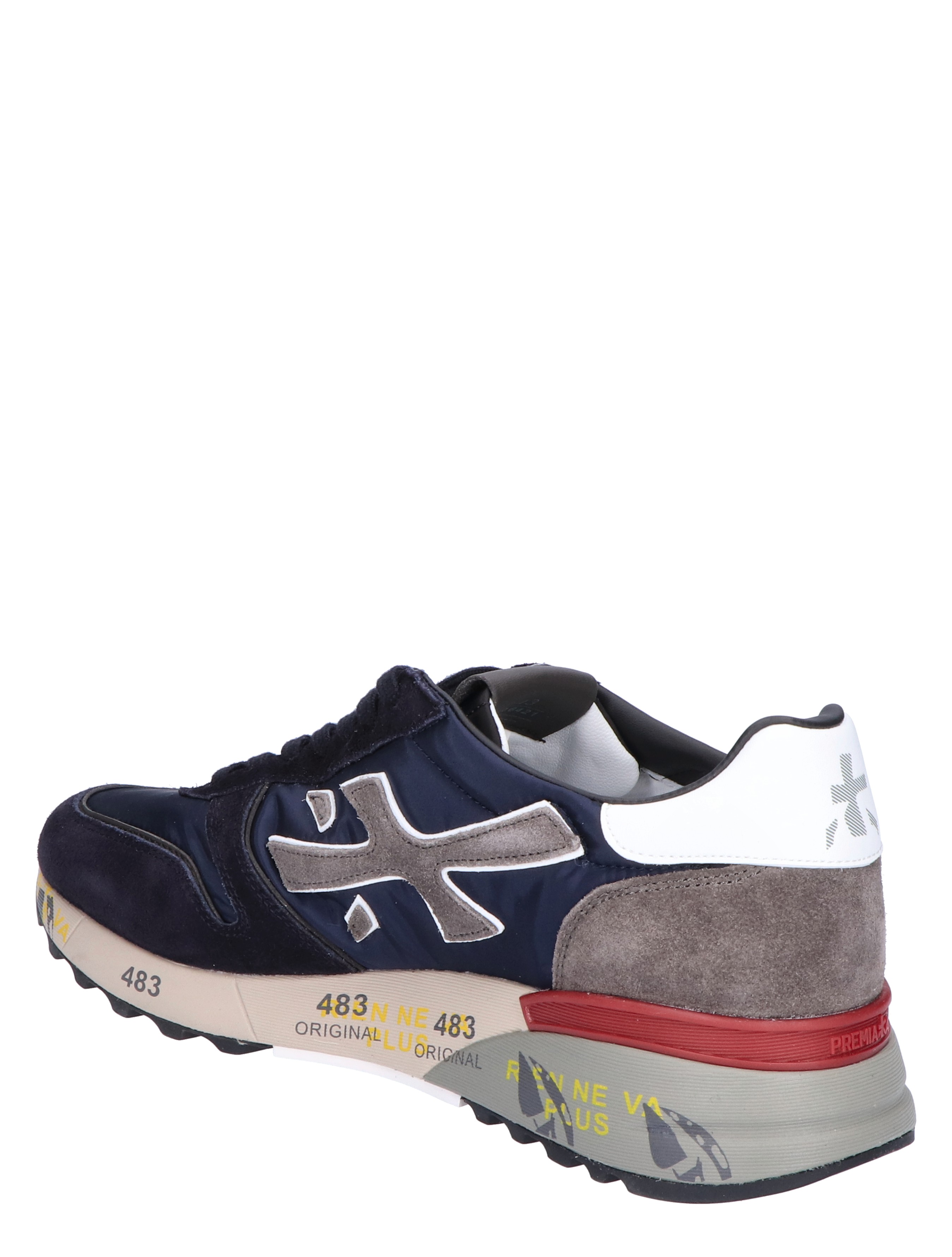 Premiata - Mick Men 6421 Blue White - Heren - Lage Sneakers - Sneakers - 45568_38_4