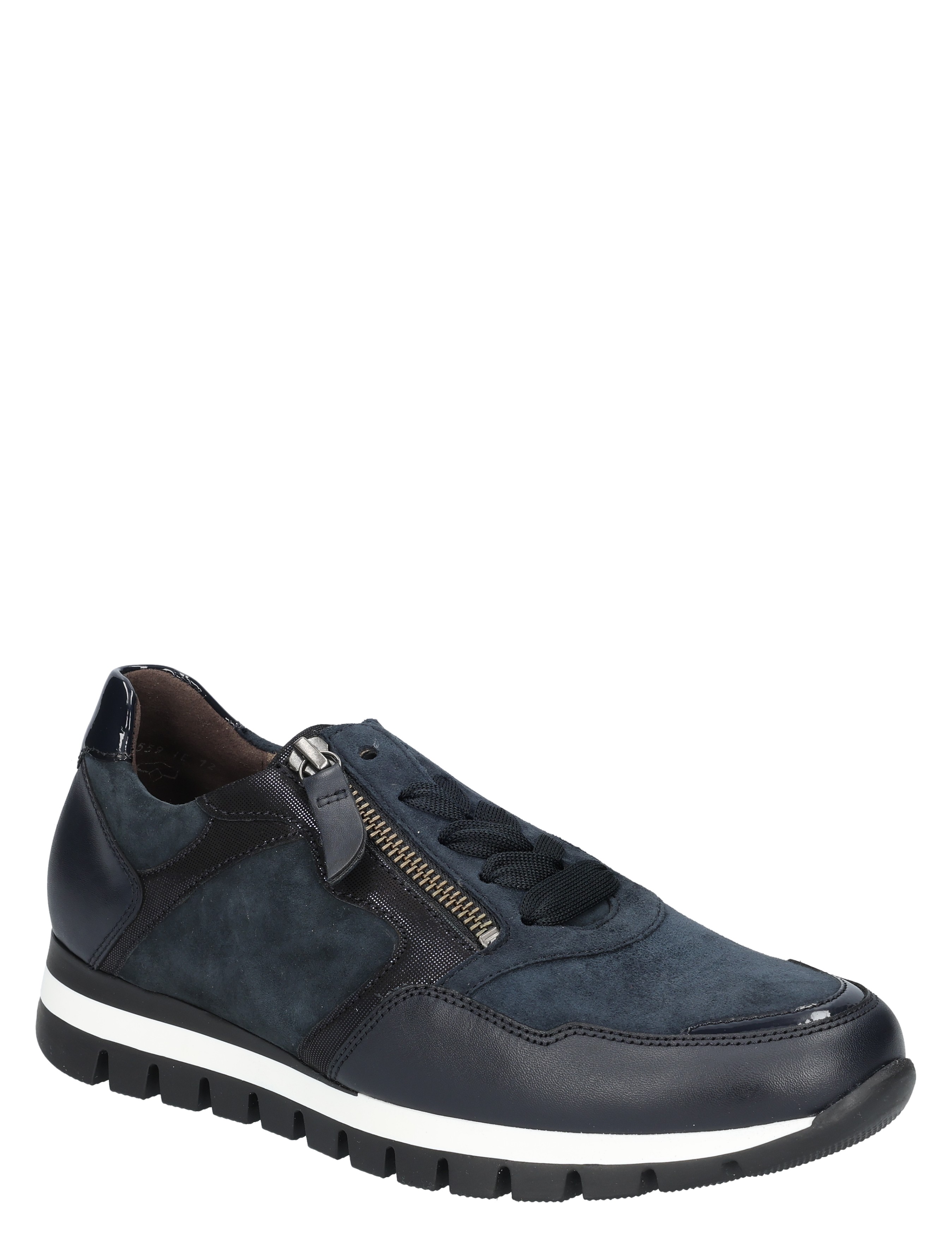 sneaker, date, navy, zijzak, veters