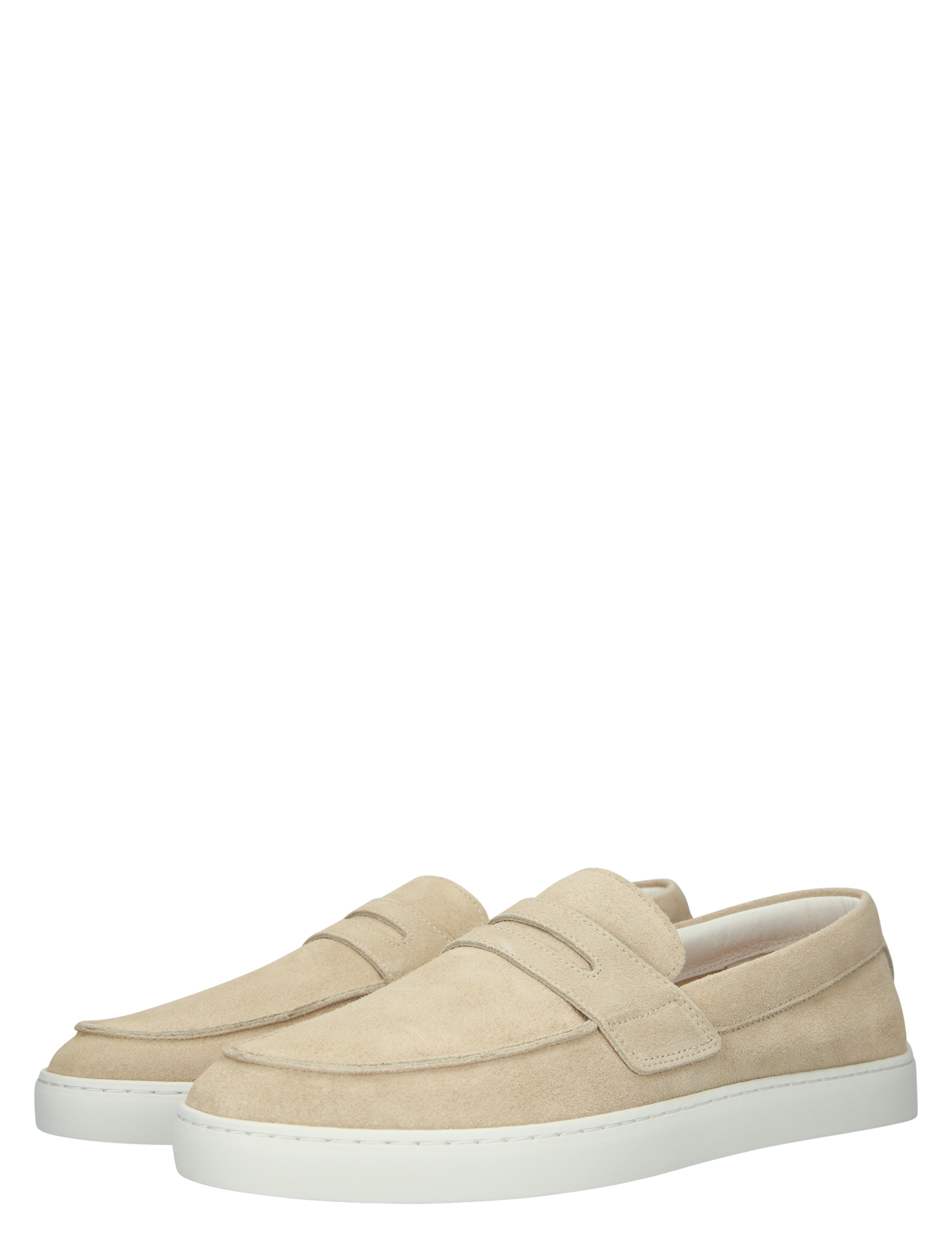 slip-ons, loafers, suede, beige, white sole