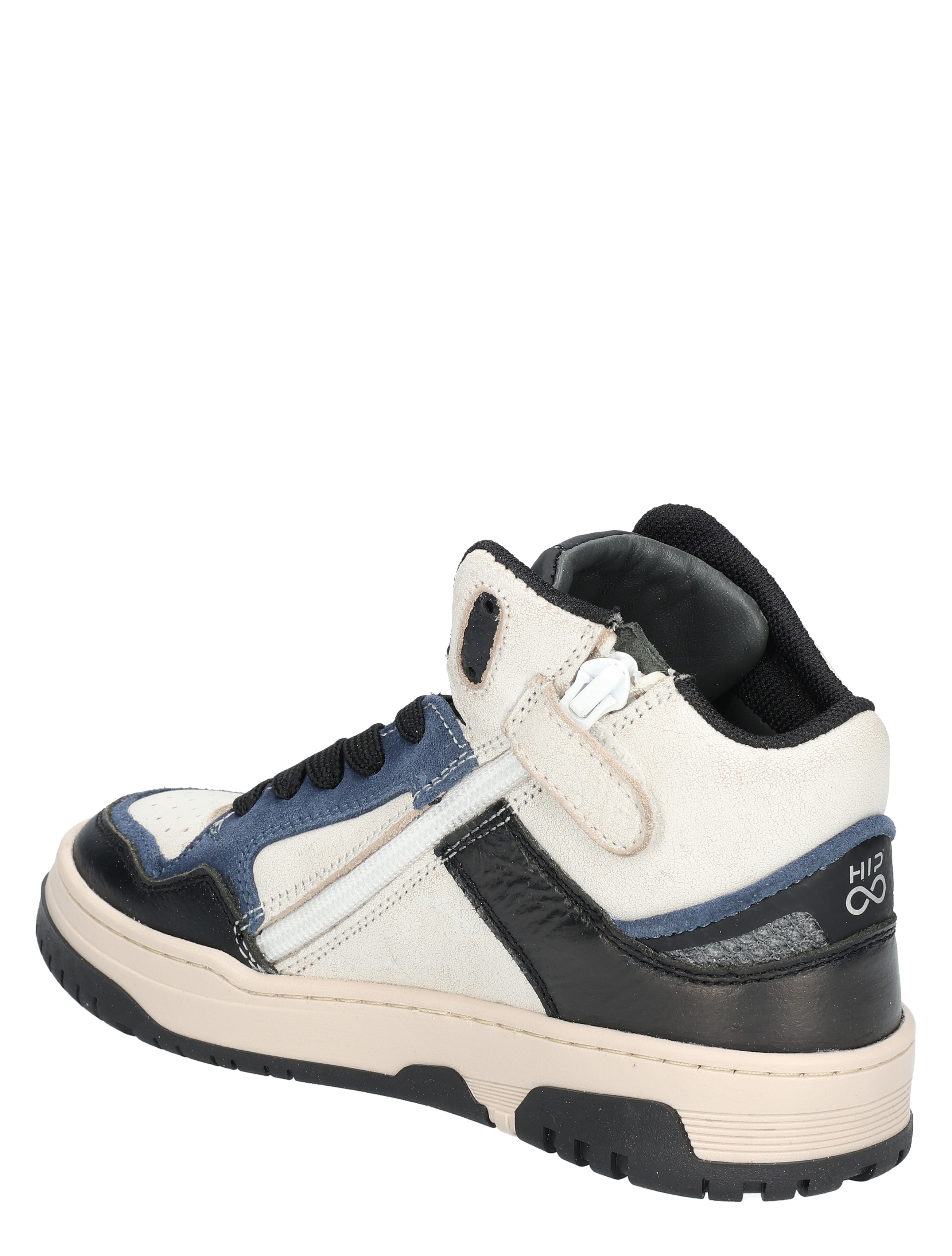 Hip - H1140  Black Blue - Jongens - Sneakers - Hoge Sneakers - 49275_13_4