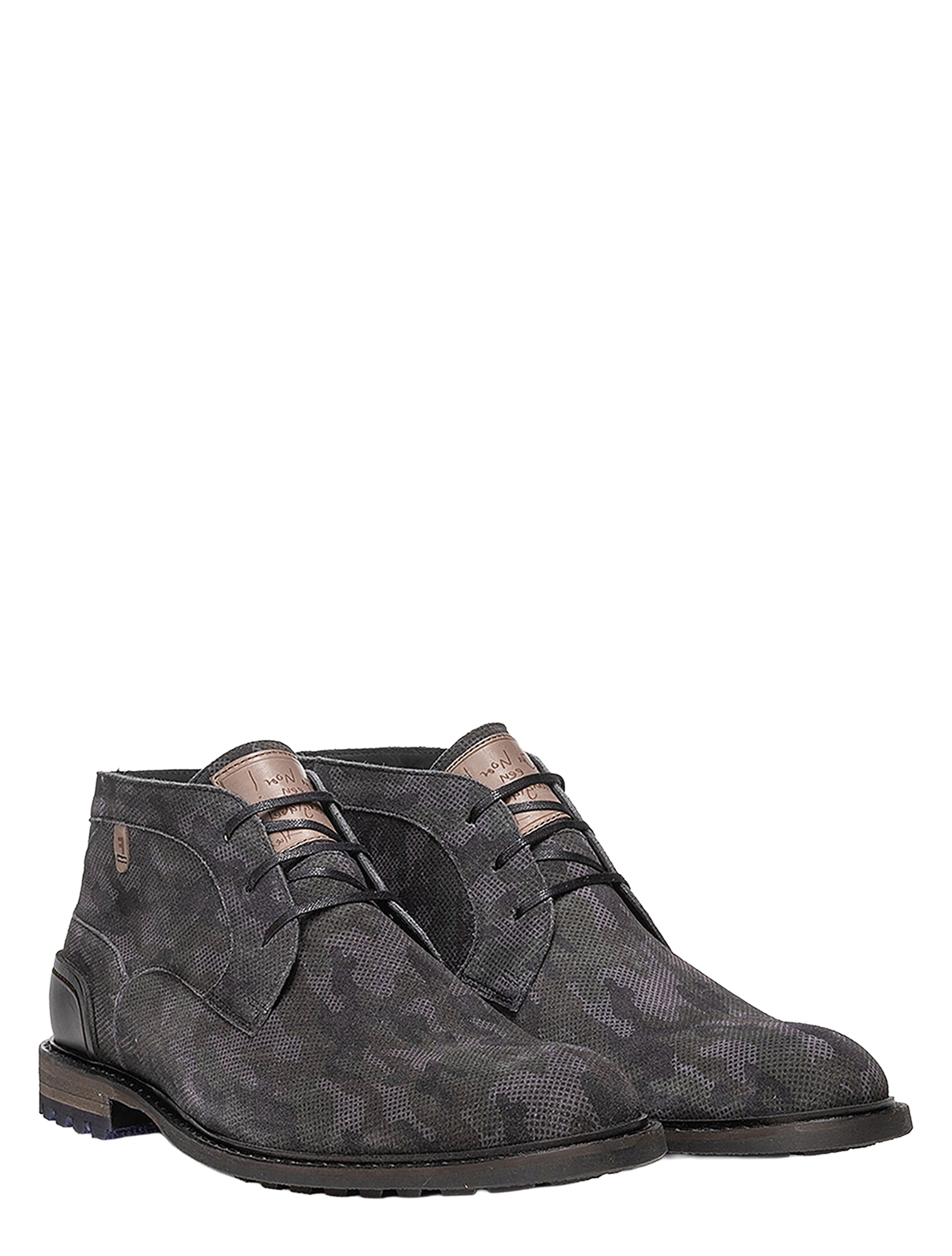 Floris van Bommel - Crepi SFM-50159 31-01  DarkGrey H-Wijdte - Heren - Boots - Veter Boots - 50139_99_2