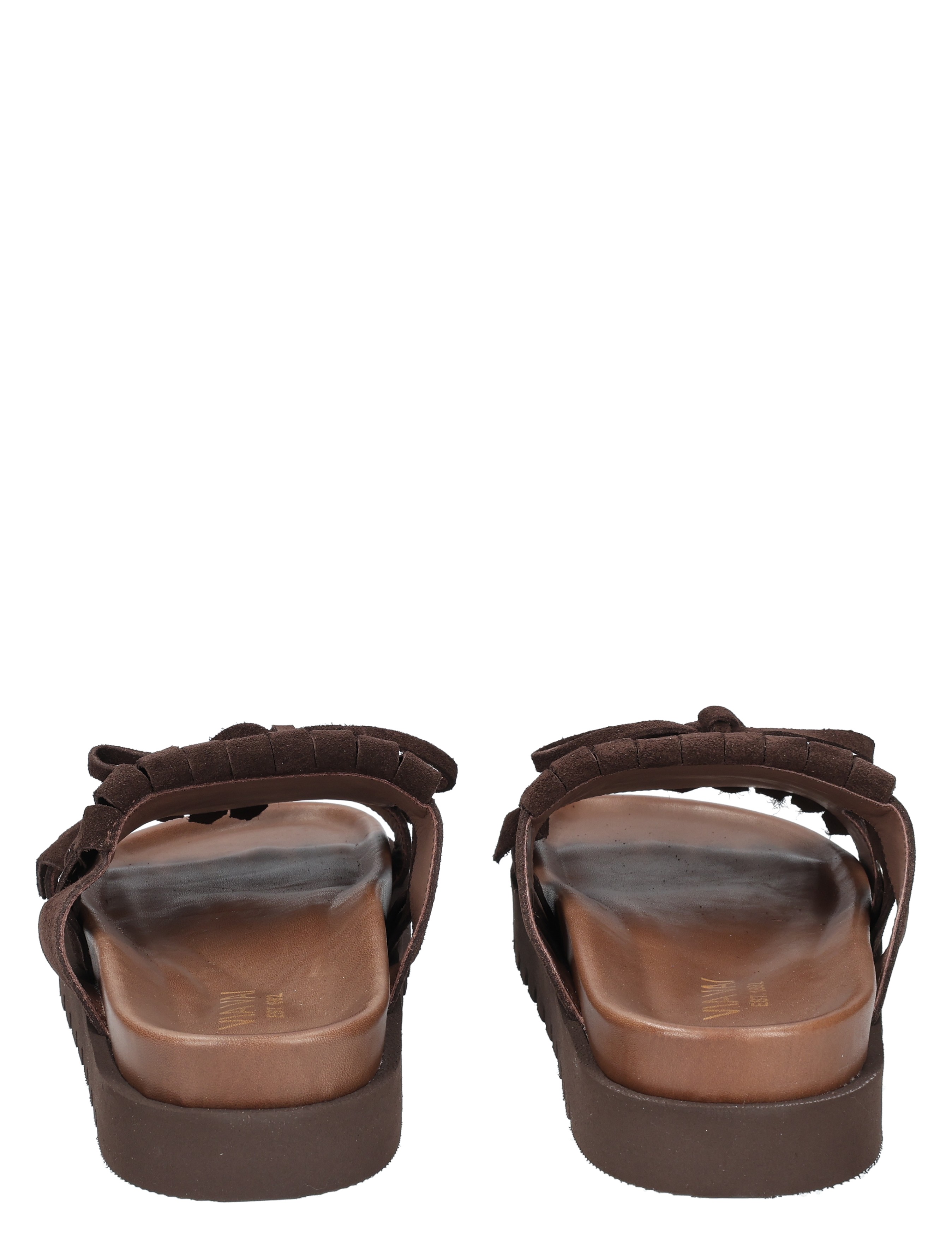 sandalen, bruine, sandalen met bandjes, open-toe, zool
