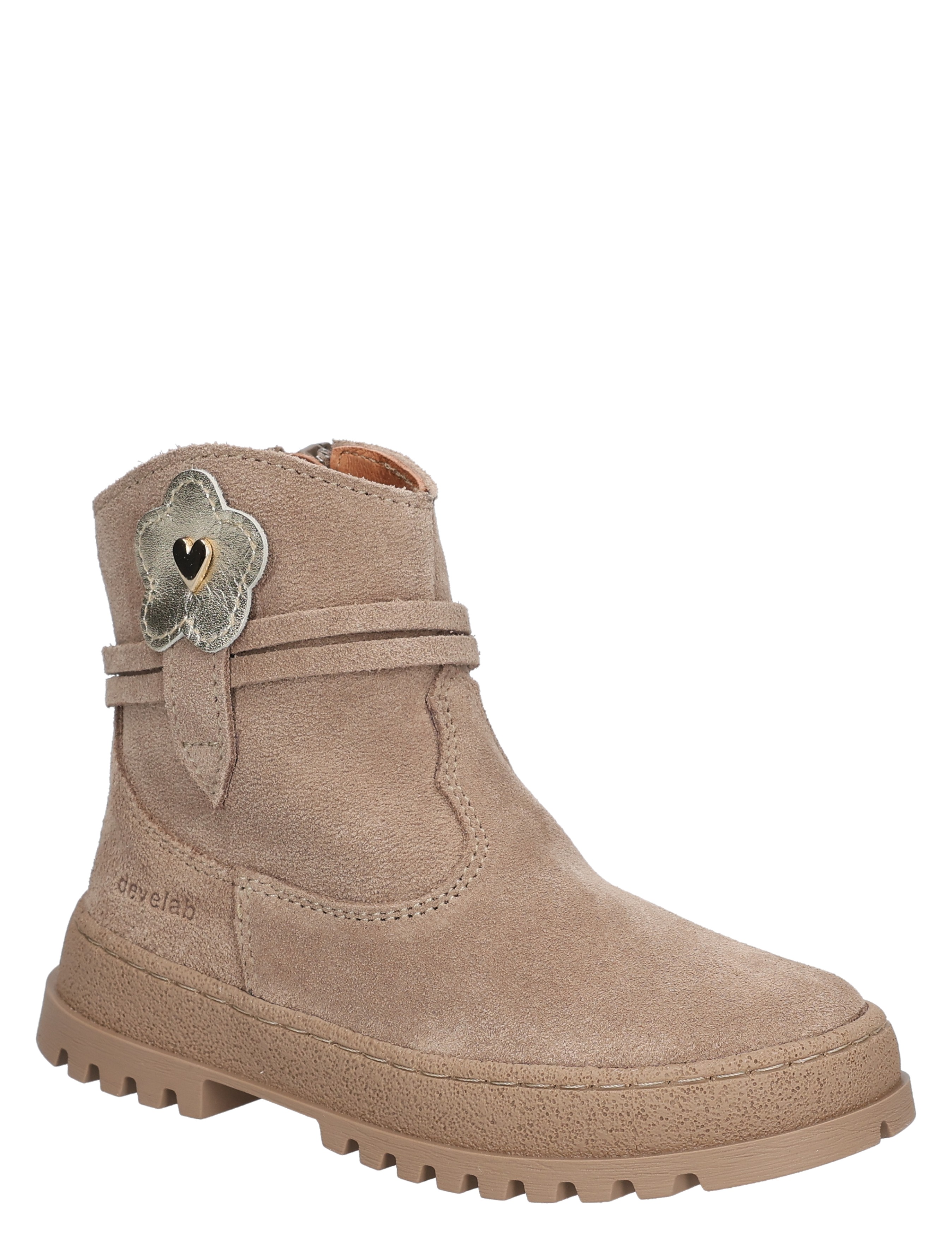 Develab - 47086 233 Taupe Suede - Meisjes - Boots - Enkellaarsjes - 49246_77_3