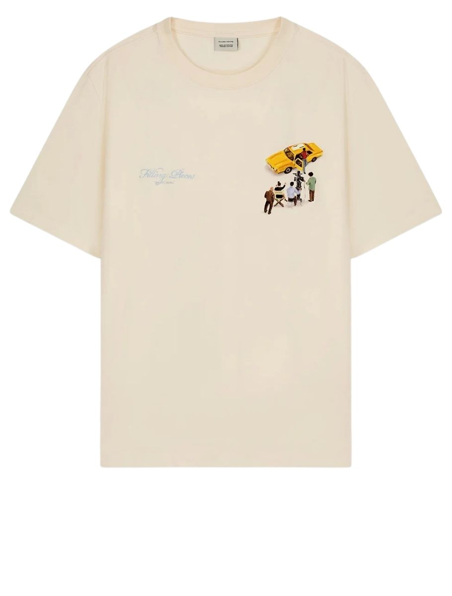 Filling Pieces - T-Shirt Filmset Antic White - Heren - T-Shirts & Polos - 51535_88_2
