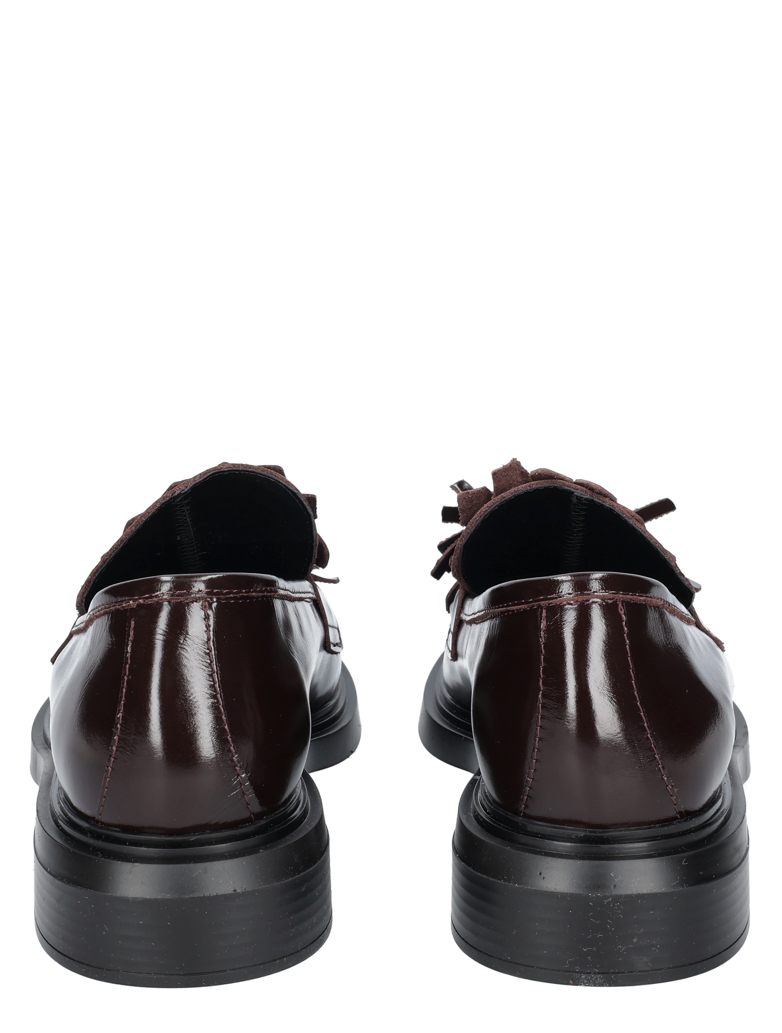 donkergroen bruine, leer, broekslopen, leerachtige schoen, denim?