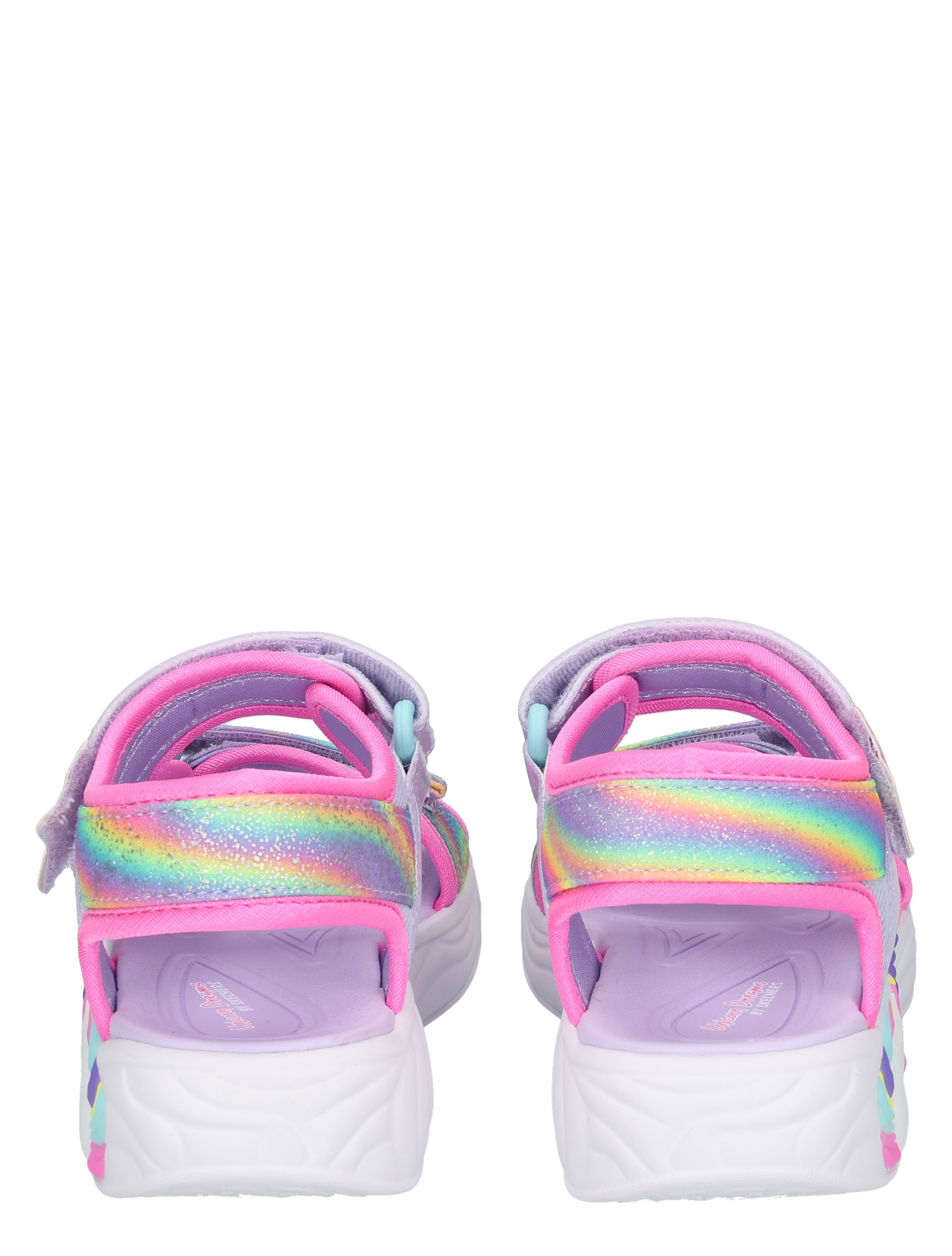 sandals, sandal, band straps, regenboog, paars-pink