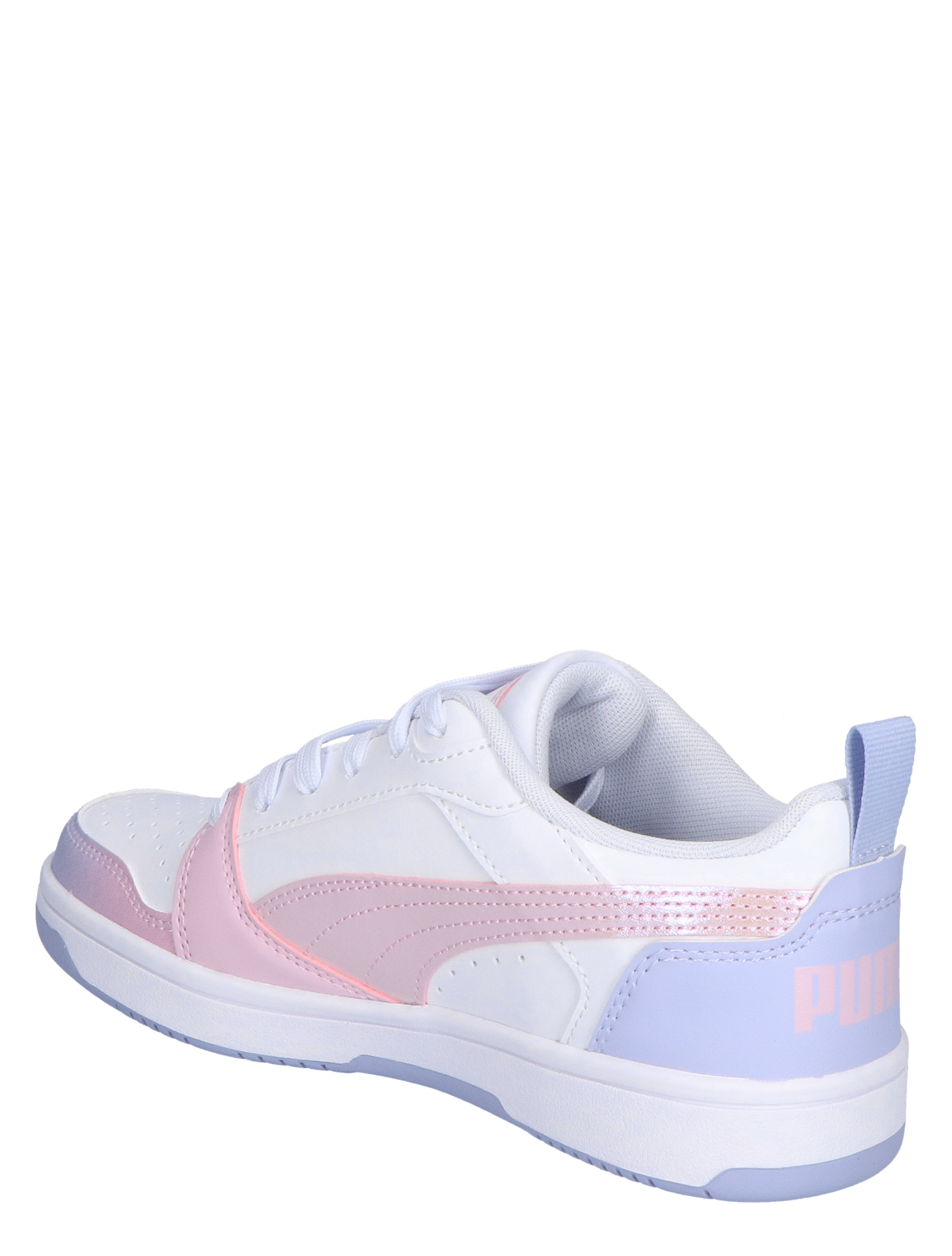 Puma - Rebound V6 Low Blurry Dreams White Mauve Cool - Meisjes - Lage Sneakers - Sneakers - 46455_84_4