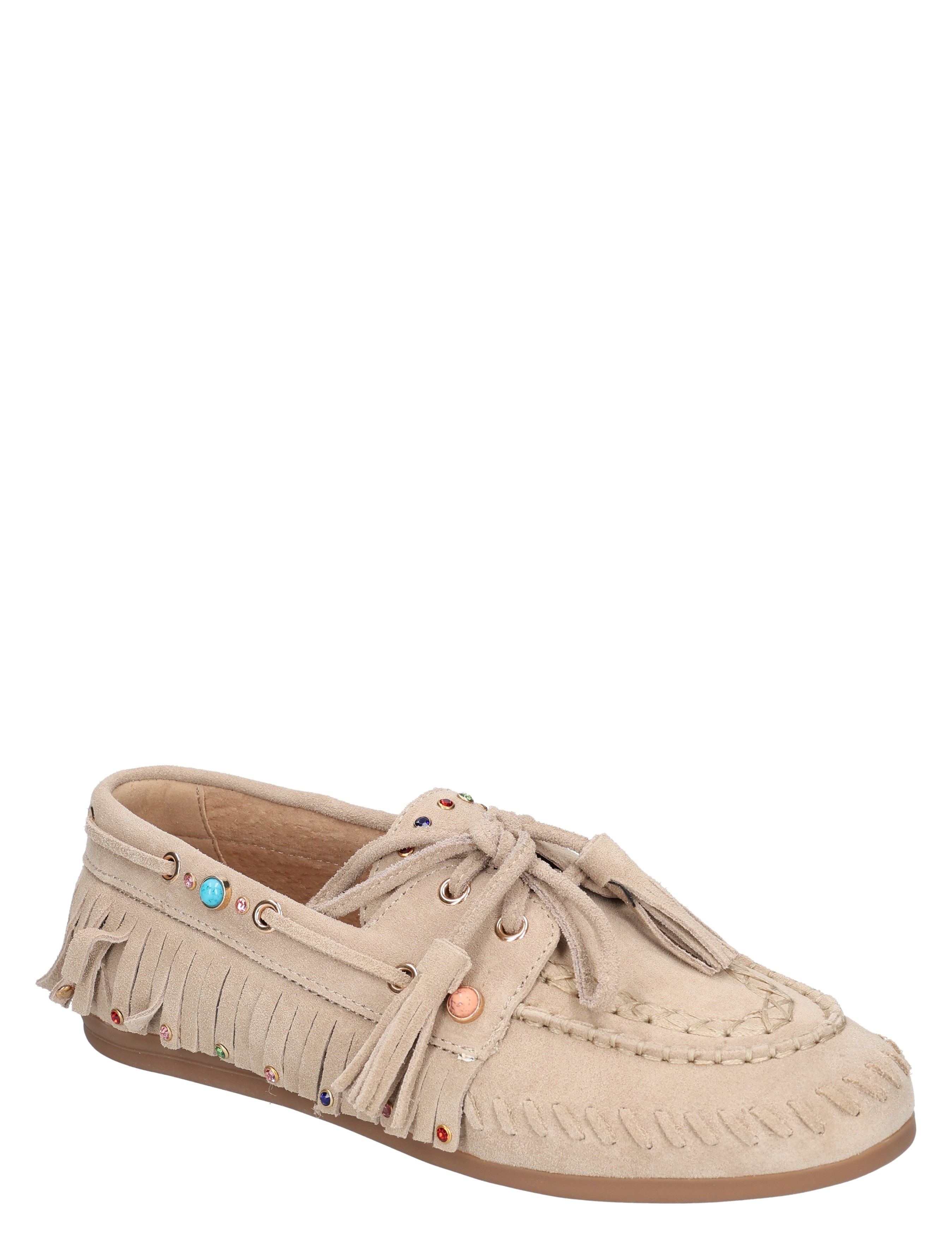 Miss Behave - 2657-11 Light Brown Suede - Dames - Veterschoenen - Casual Veterschoenen - 50869_77_3