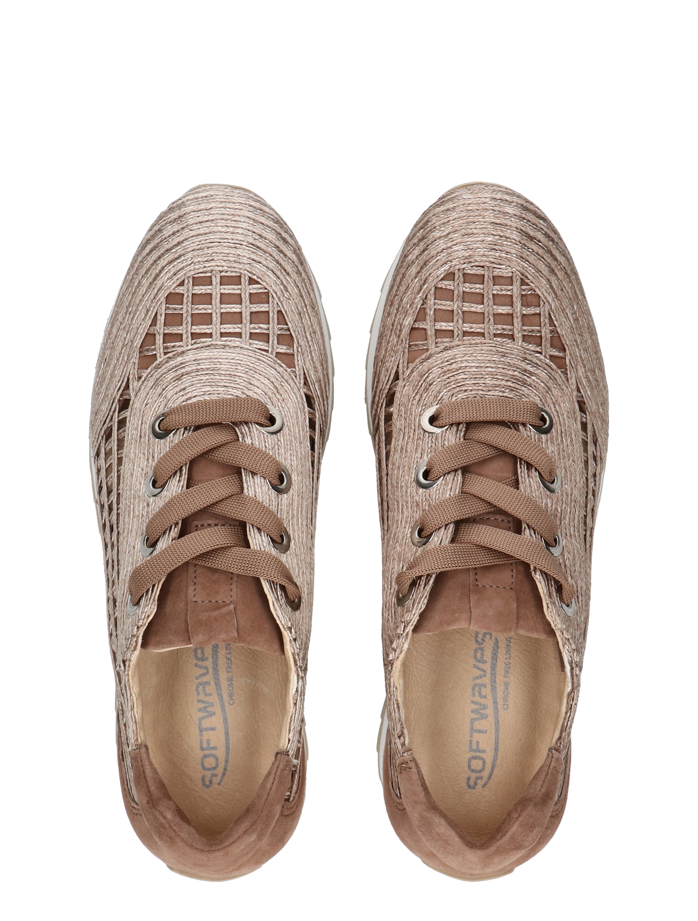 Softwaves - 9.32.30 003 Rafia Uni Mouss - Dames - Veterschoenen - Casual Veterschoenen - 50735_53_7