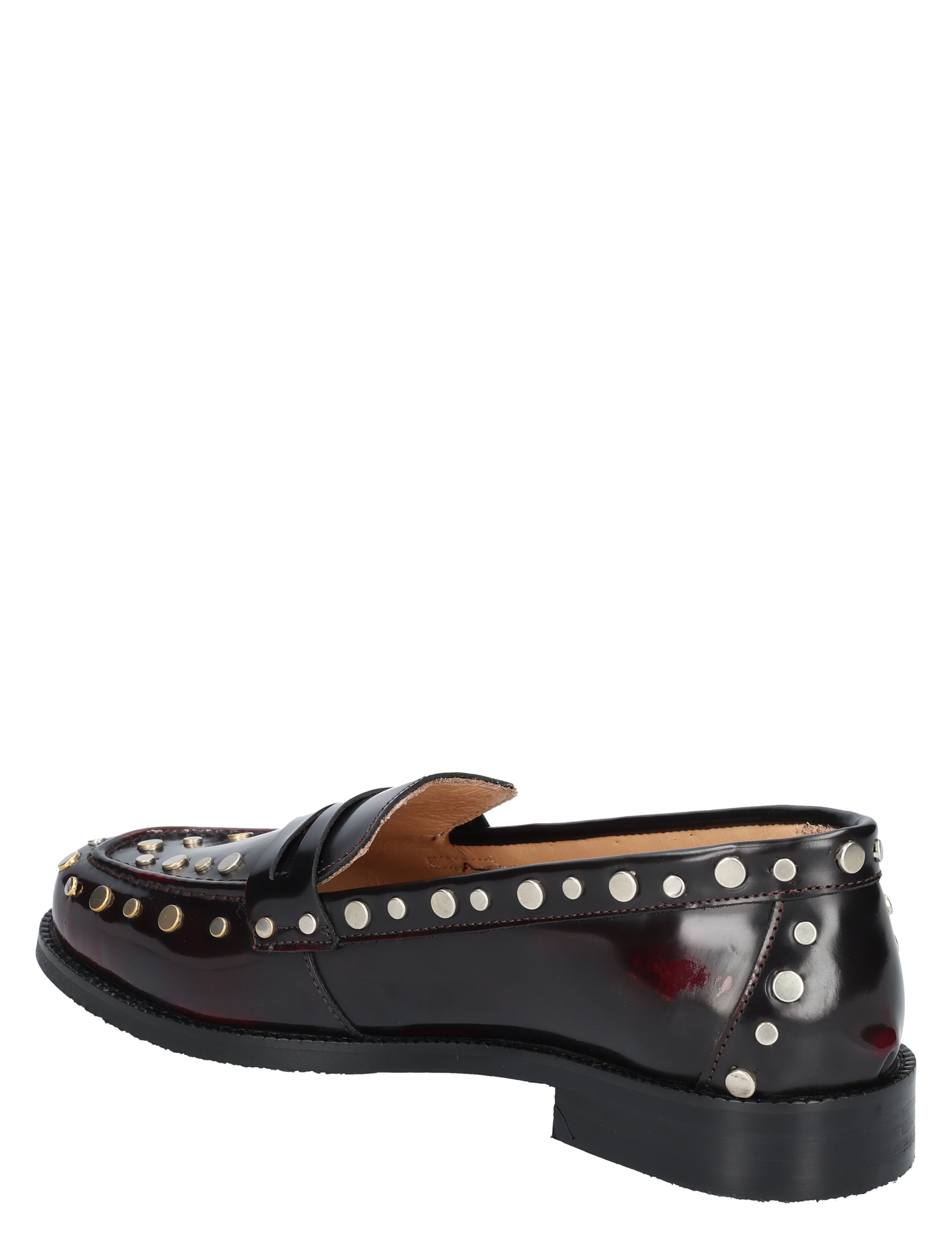 lakkorst, loafers, leer, studs, riempakken