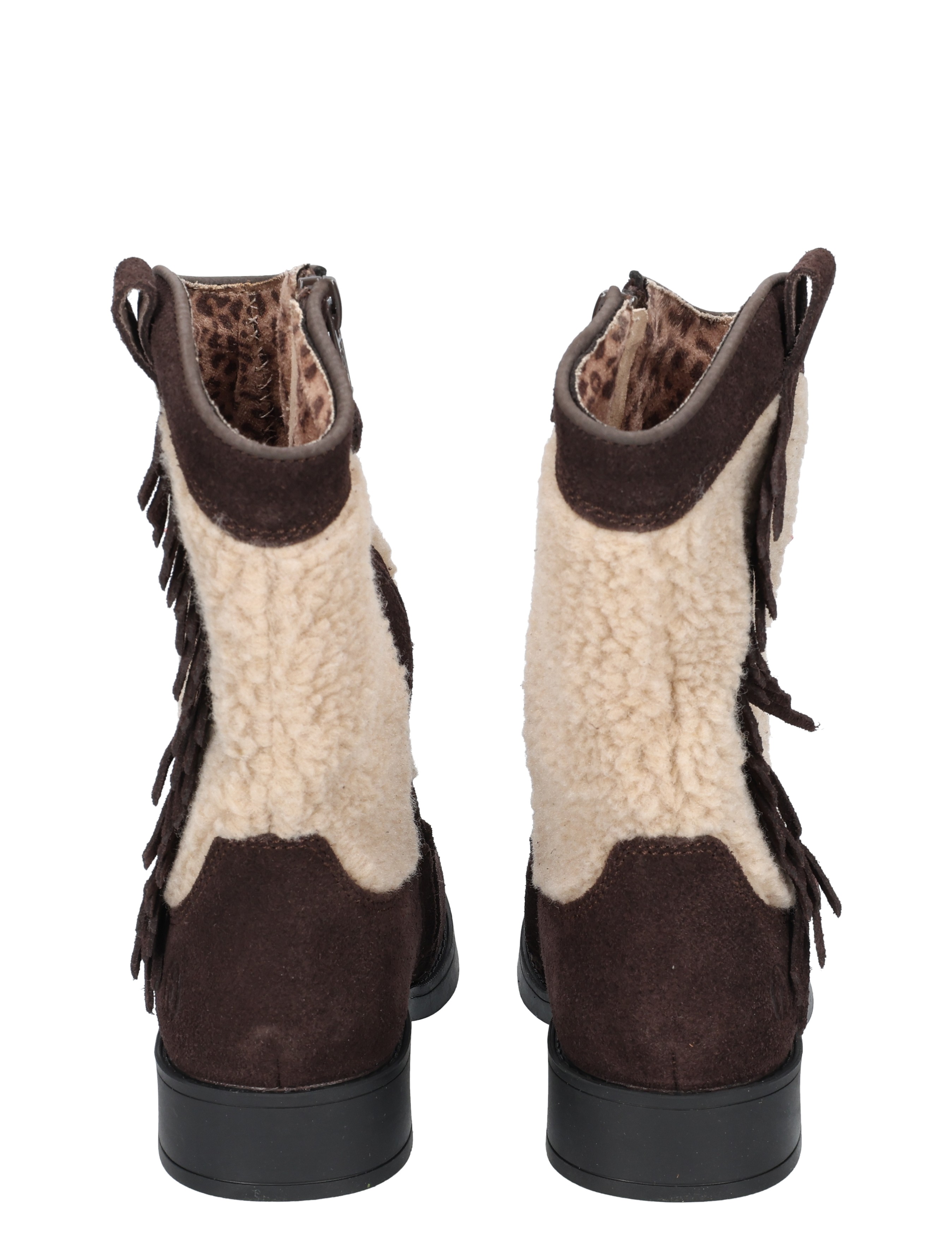 botas, wespuwde, shearling, bruine combinatie, luxe laars