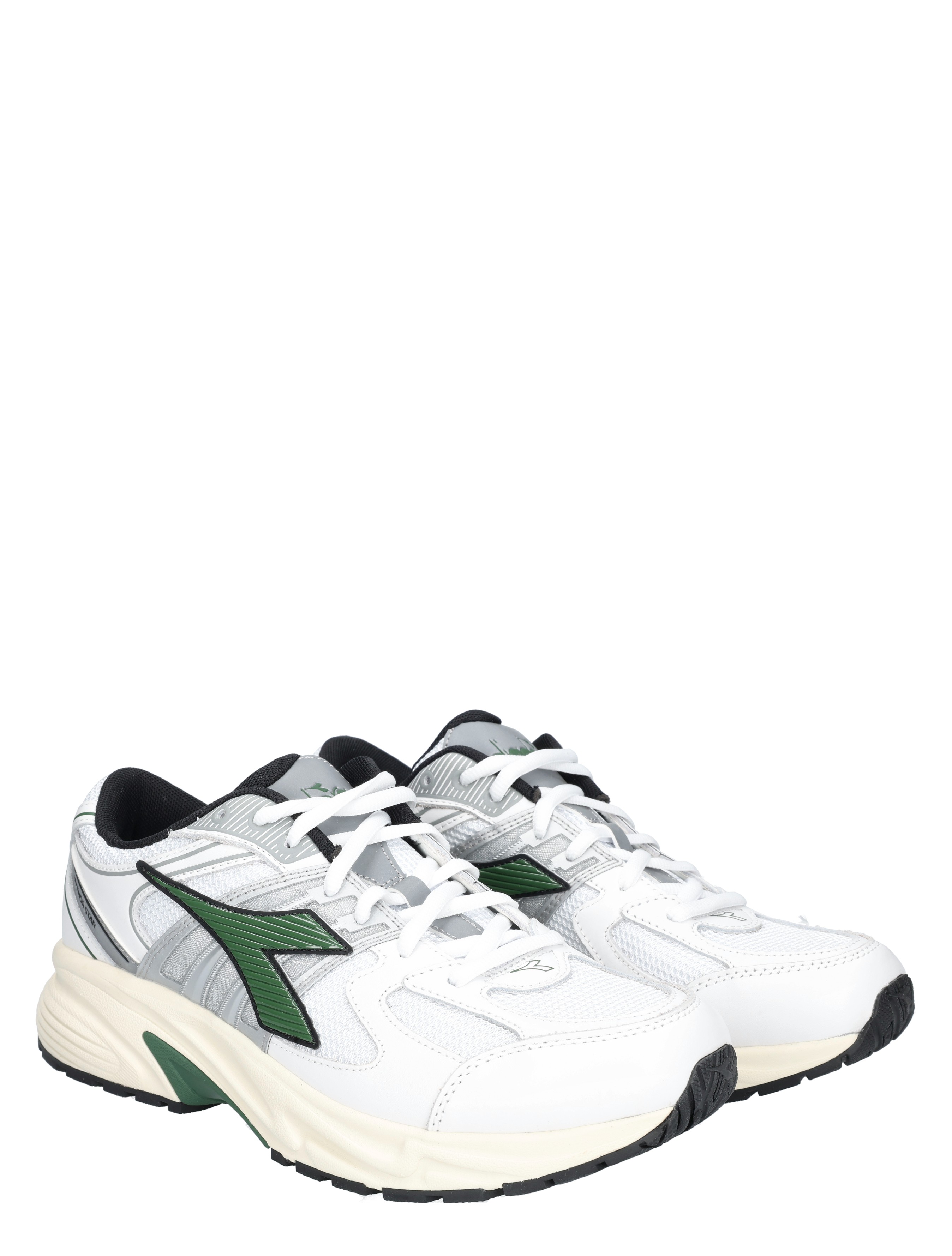 sneakers, witte schoen, sportschoen, groene detail, sportswear schoen