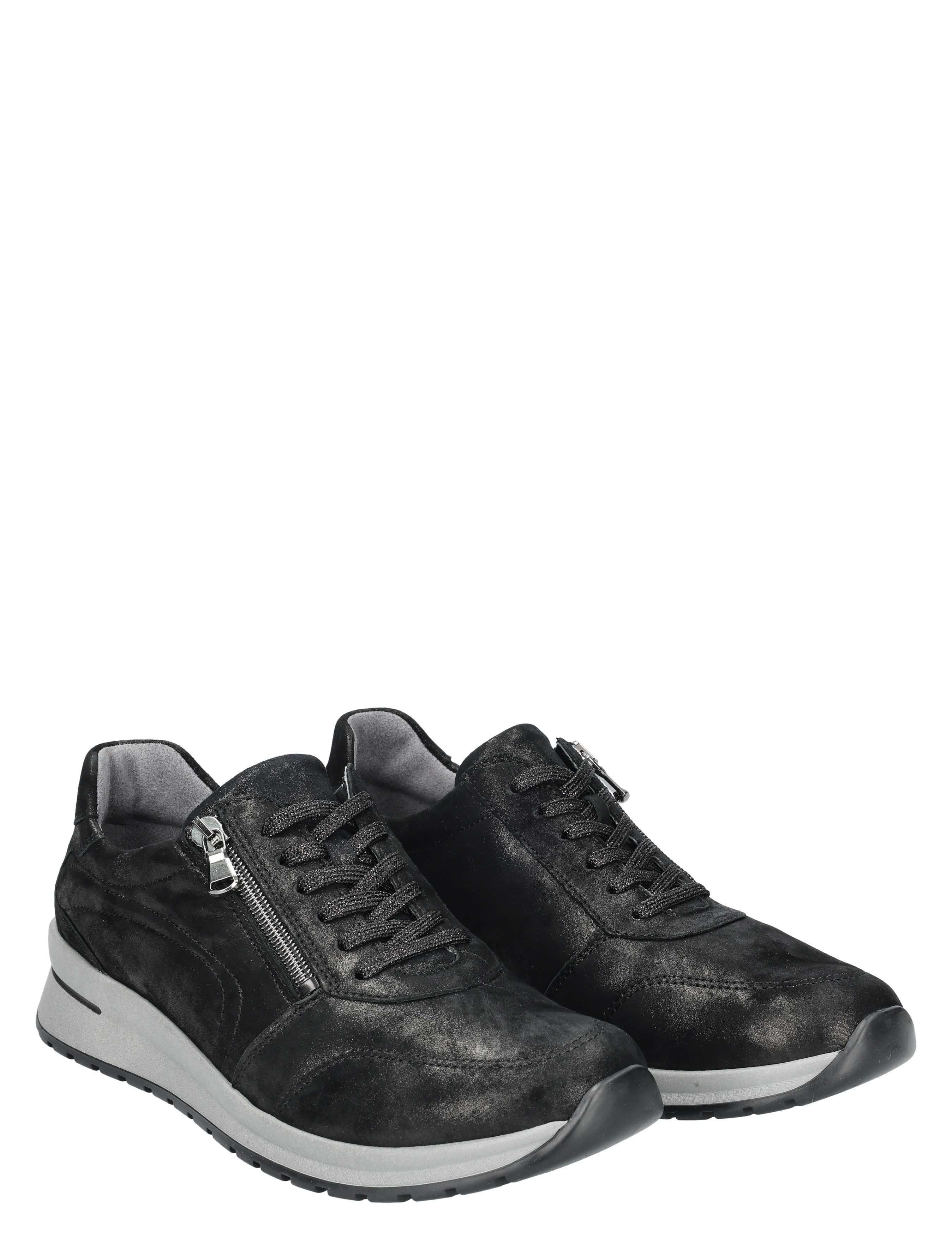 sneakers, zwart, veterschoenen, rits, suede