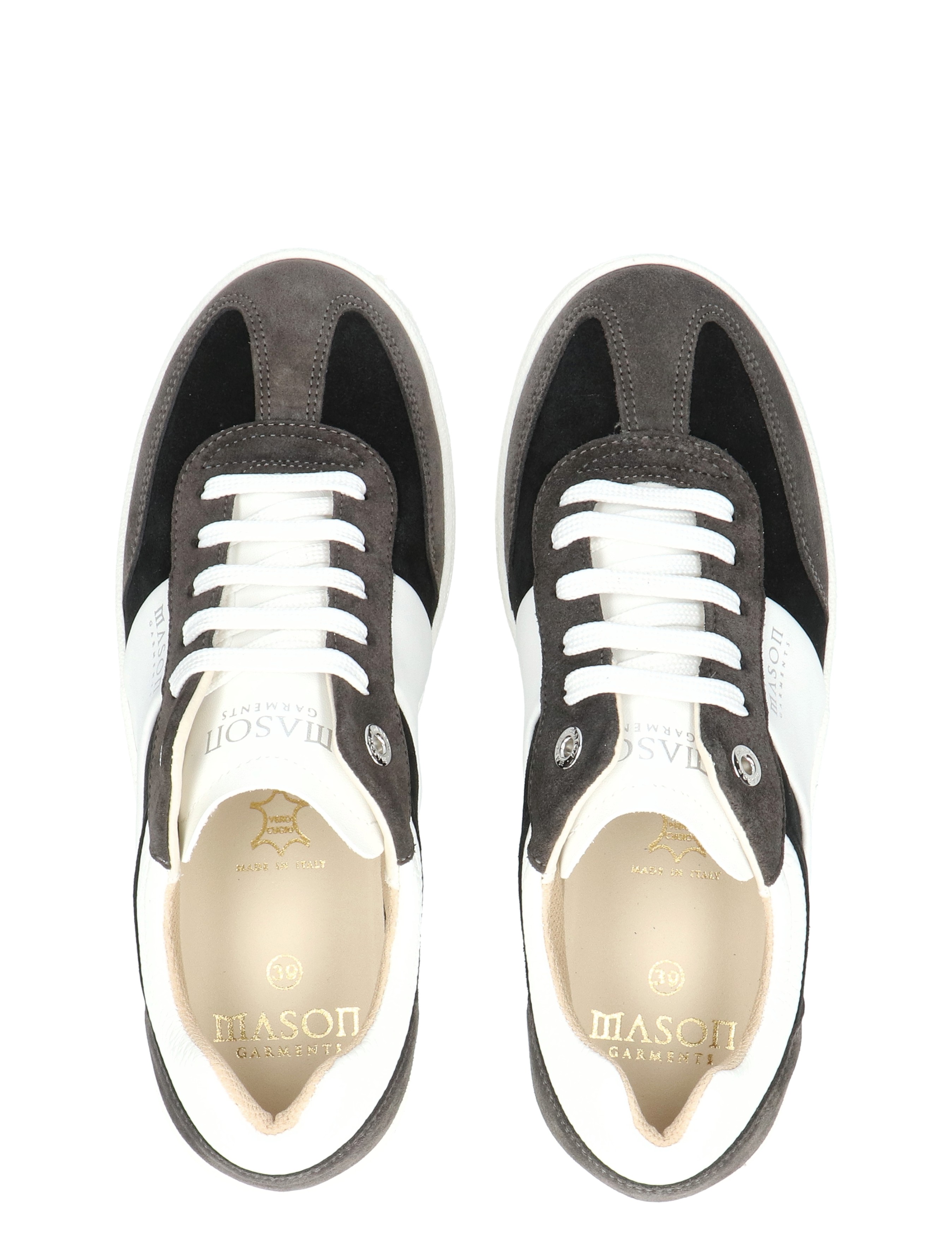 sneakers, shoes, grijs, wit, veters