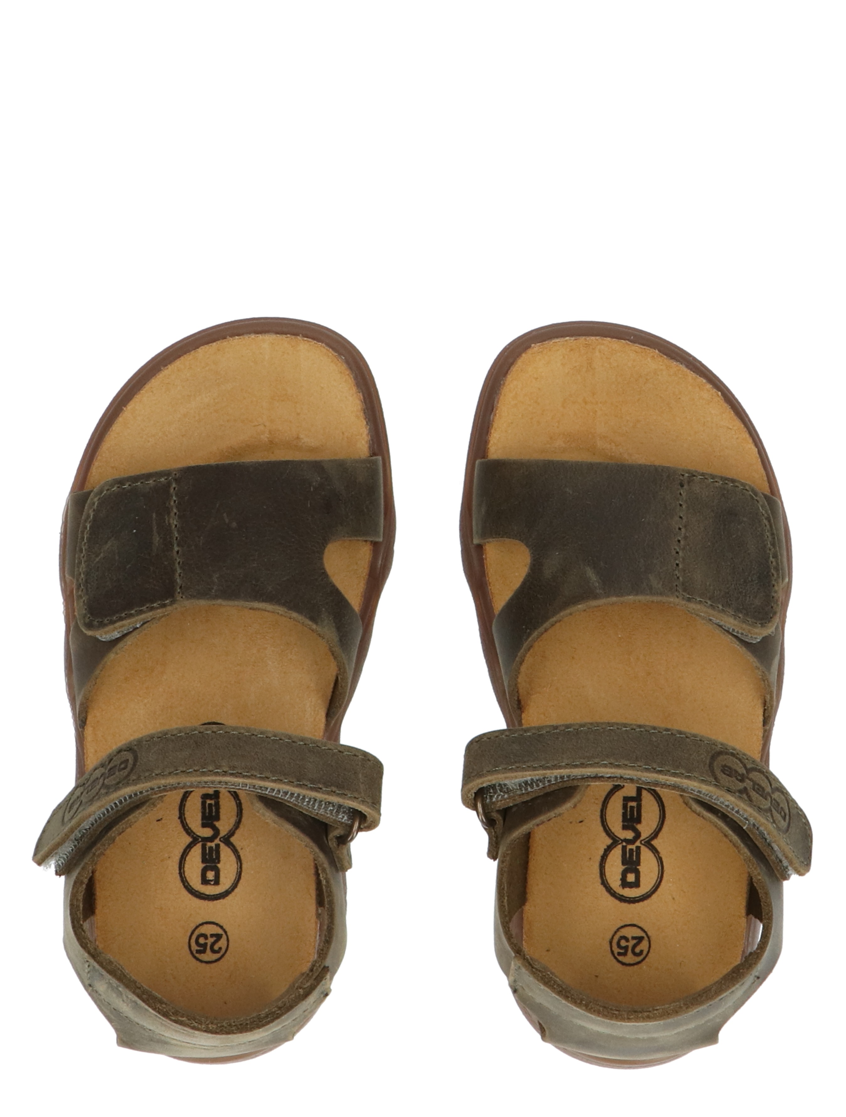 Develab - 48405 557 Kaki Brushed Washed - Jongens - Sandalen - 47190_66_7