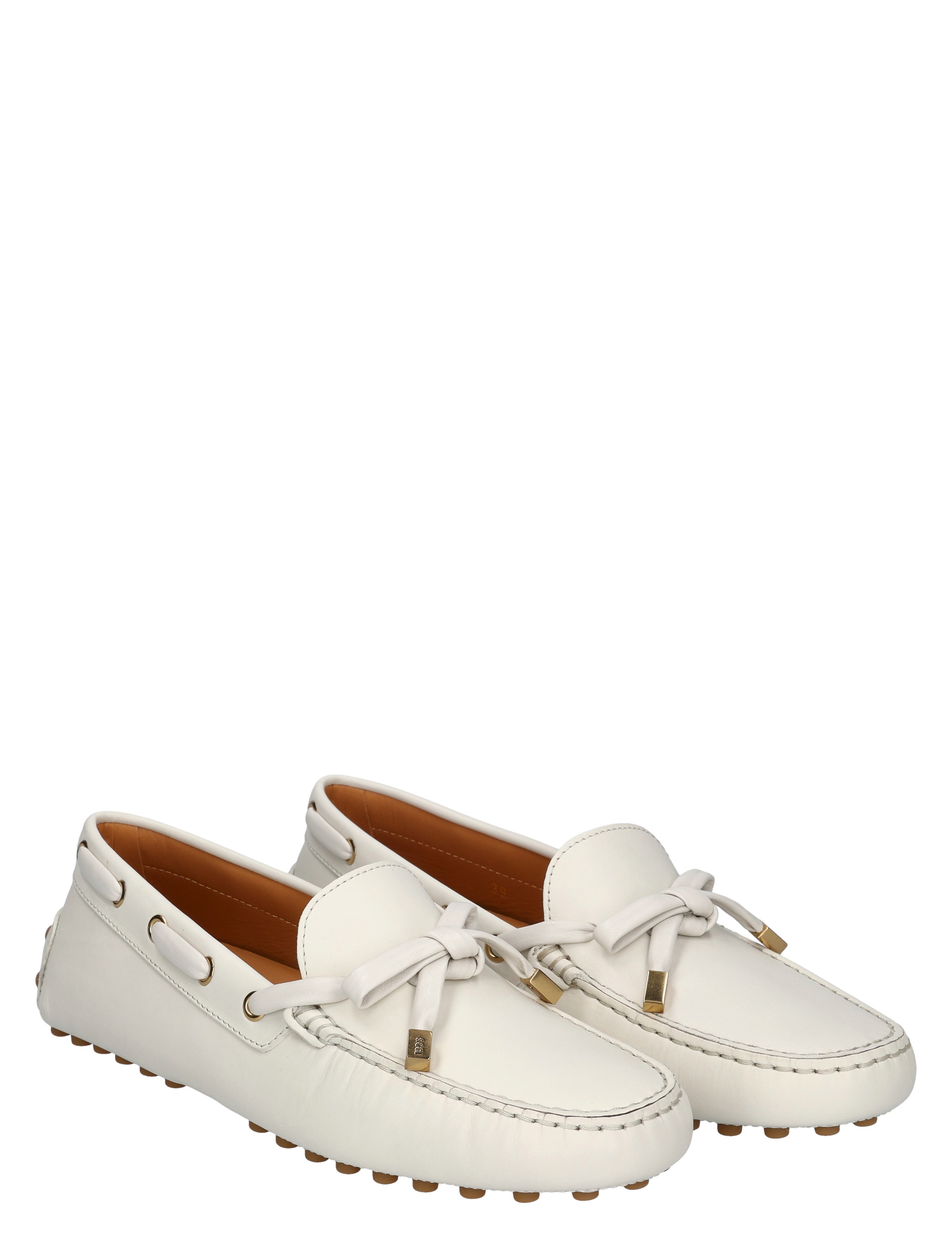 Tods - Gommino in Leather B015 White - Dames - Loafers - 49662_88_6